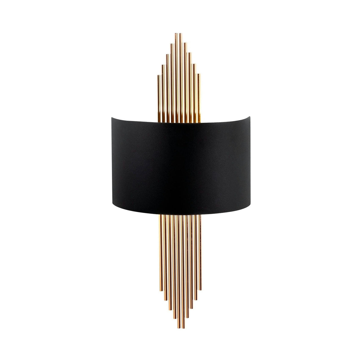 Aplica 617 - A, negru/auriu, metal, 75x10x22 cm