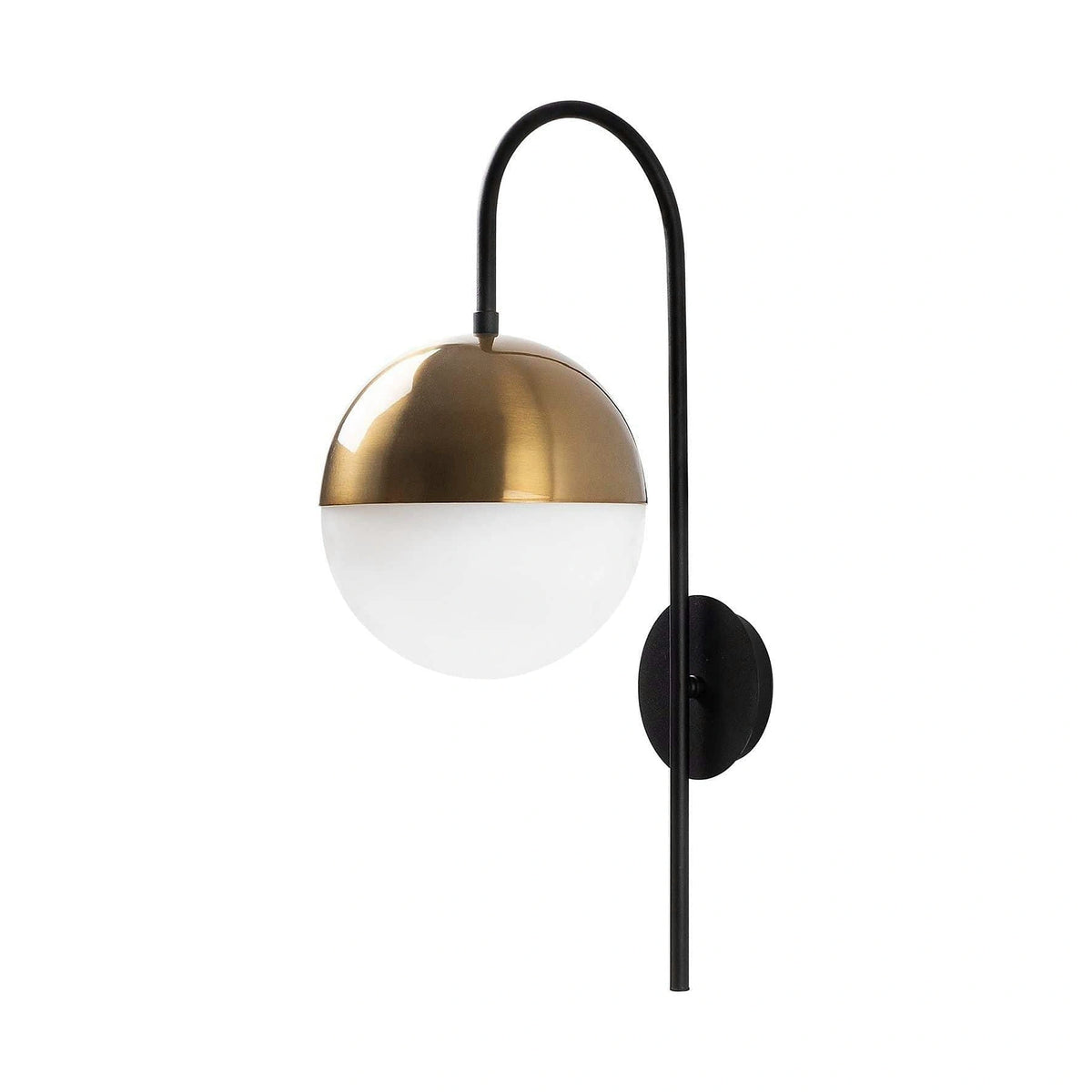 Aplica BASTOS 3051, auriu/negru, metal, 20x31x57 cm