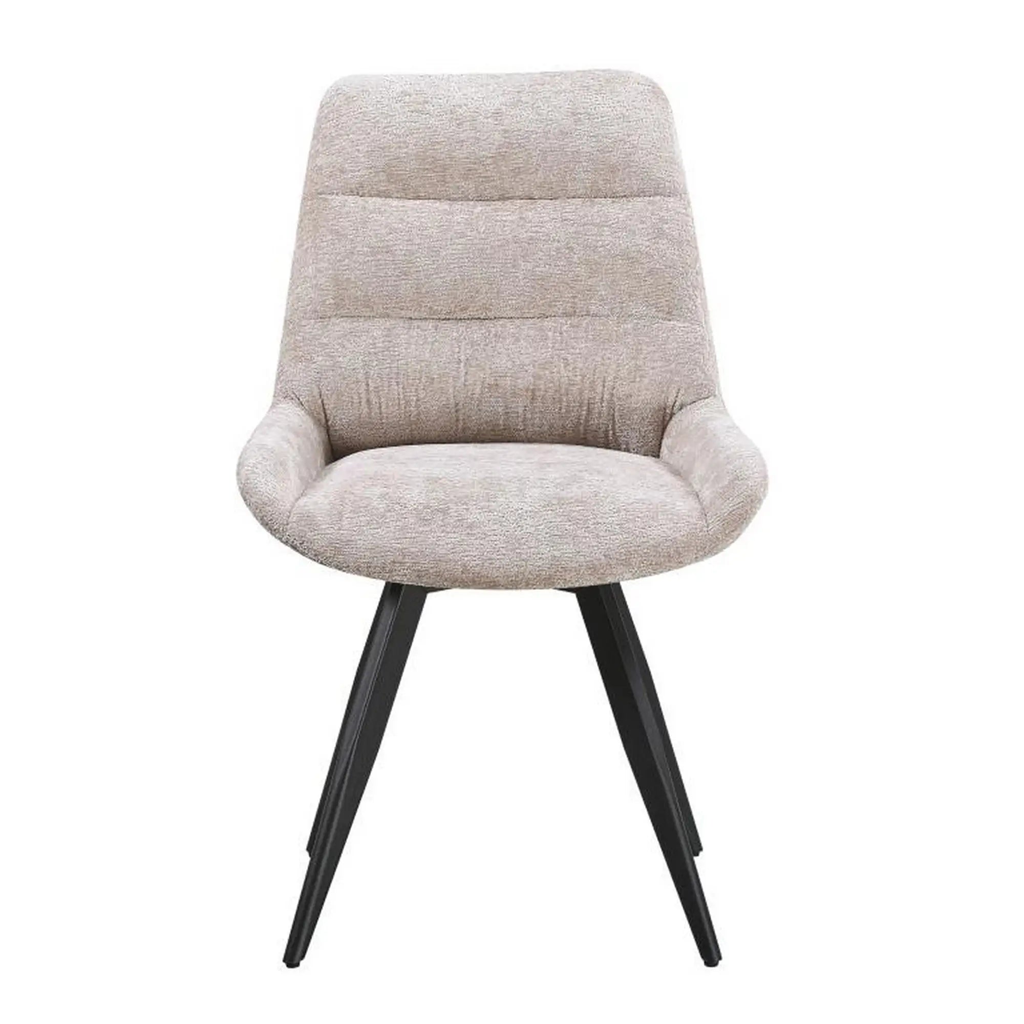 Scaun ART, bej/negru, stofa/metal, 65x56x86 cm