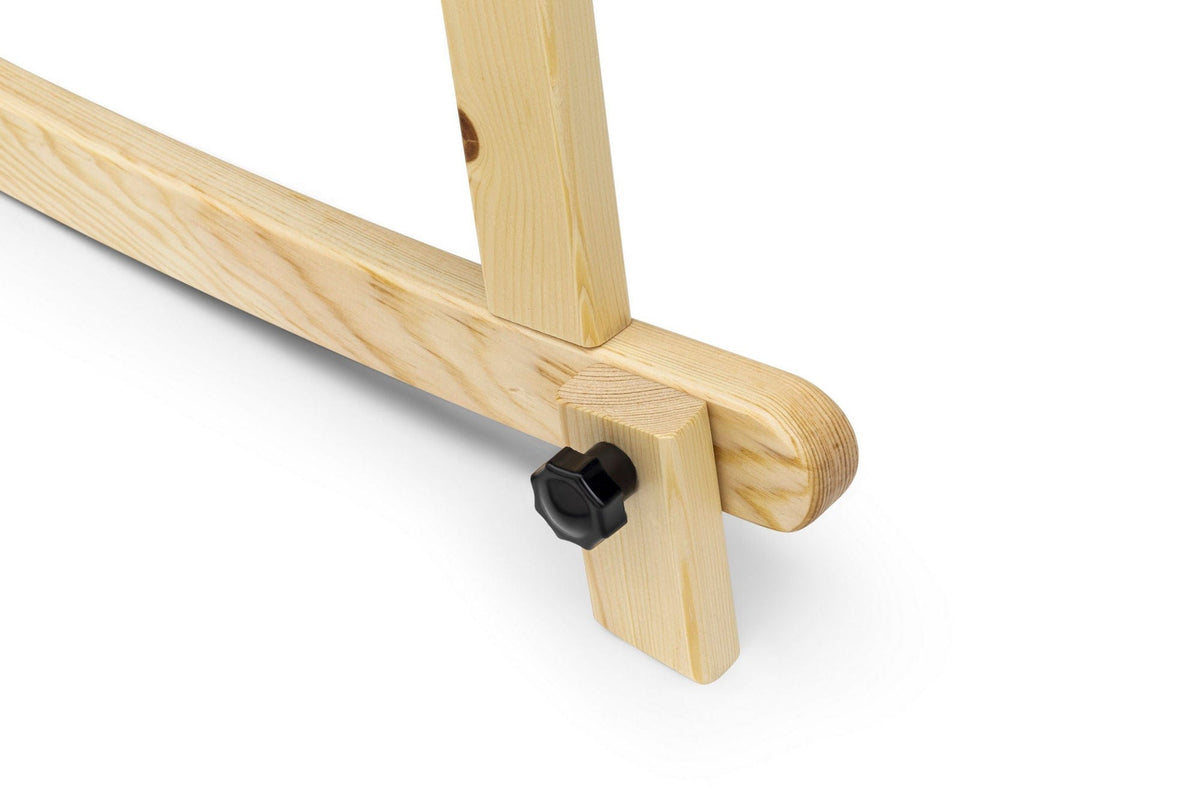 Balansoar bebelusi HIER, gri/stejar, lemn de pin/poliester, 90x58x70 cm