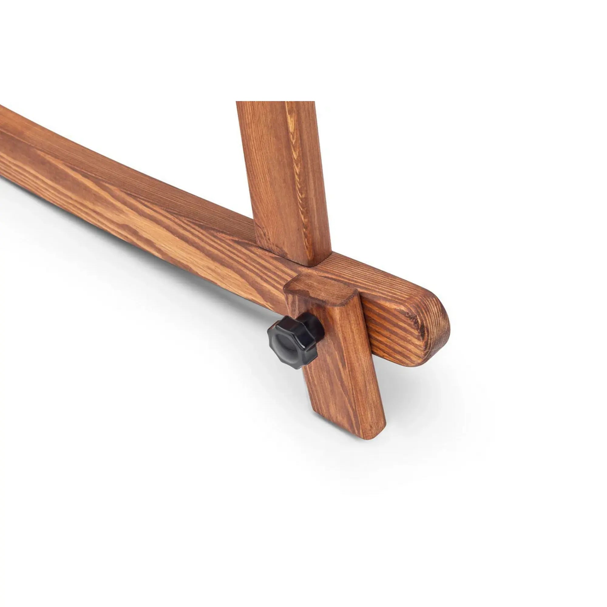 Balansoar bebelusi HIER, negru/stejar inchis, lemn de pin/poliester, 90x58x70 cm