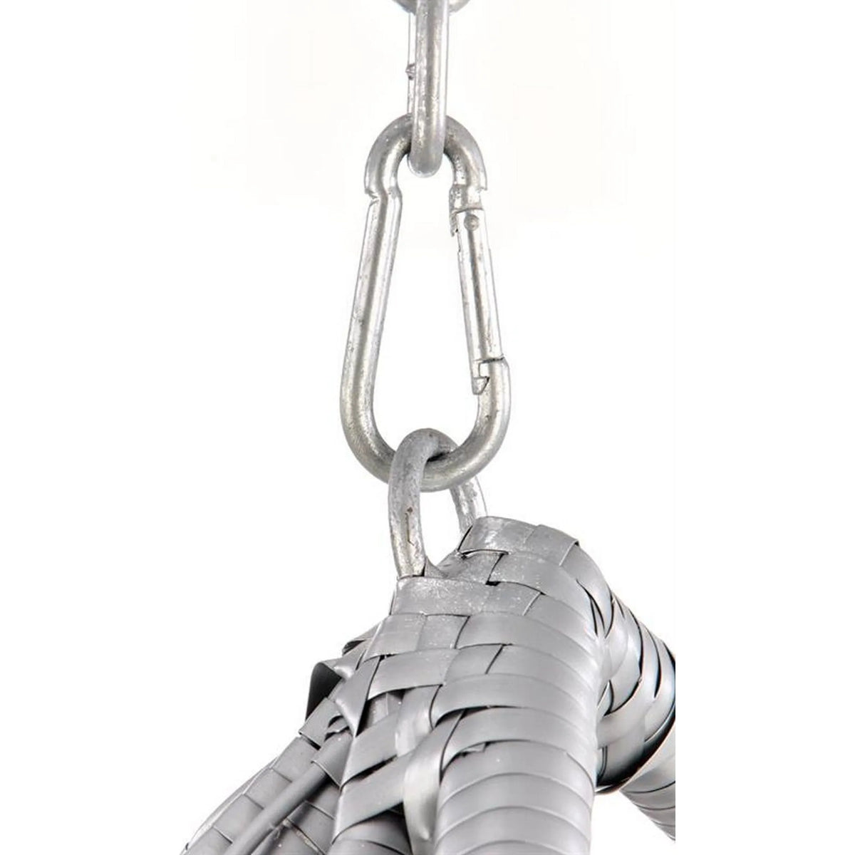 Balansoar gradina EGGY, gri/negru, rattan sintetic/stofa, 106x106x195 cm