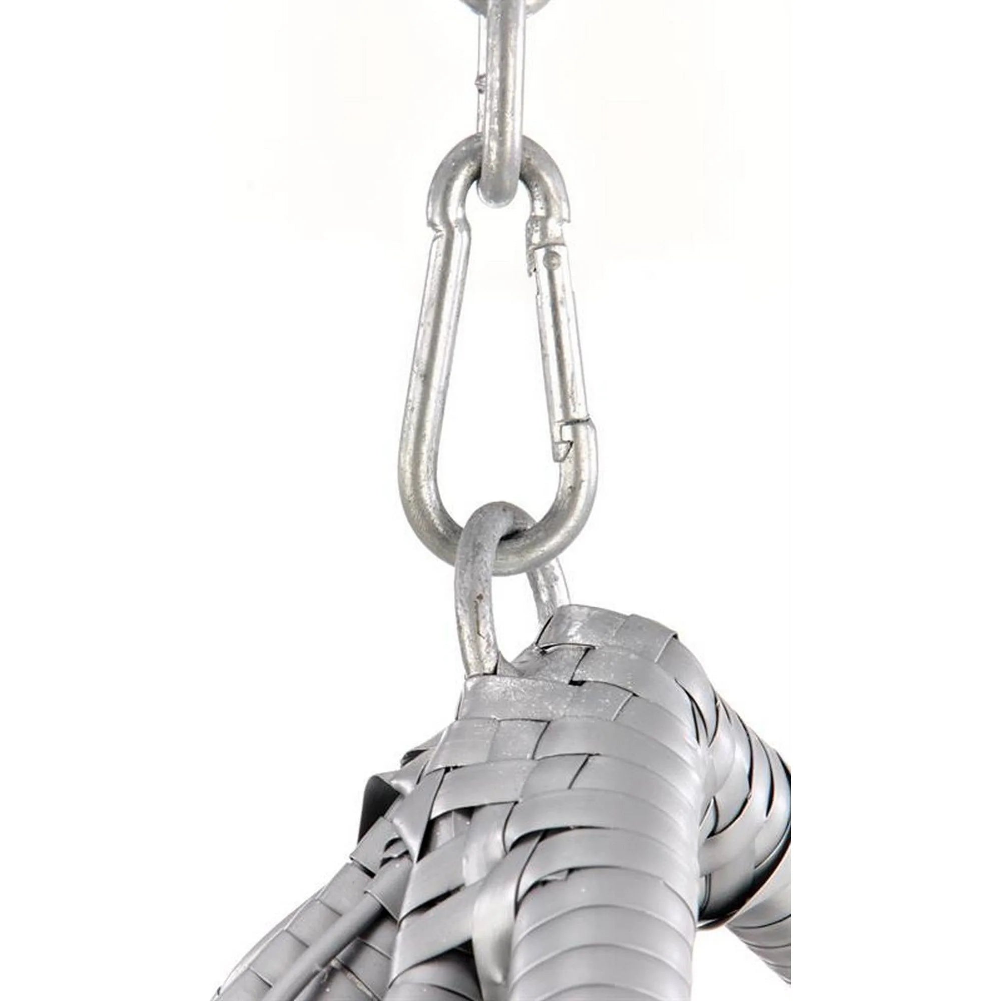 Balansoar gradina EGGY, gri/negru, rattan sintetic/stofa, 106x106x195 cm