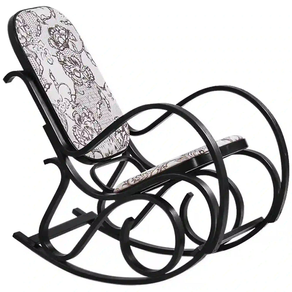 Balansoar MAX 2, wenge/multicolor, stofa/lemn indoit, 52x90x95 cm