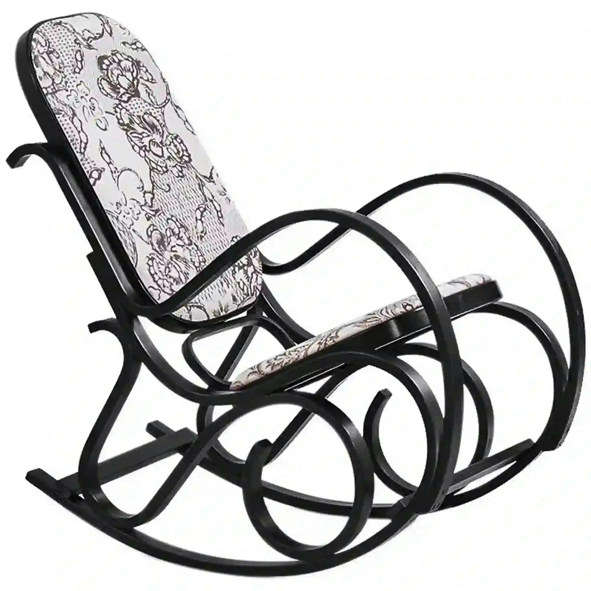 Balansoar MAX 2, wenge/multicolor, stofa/lemn indoit, 52x90x95 cm