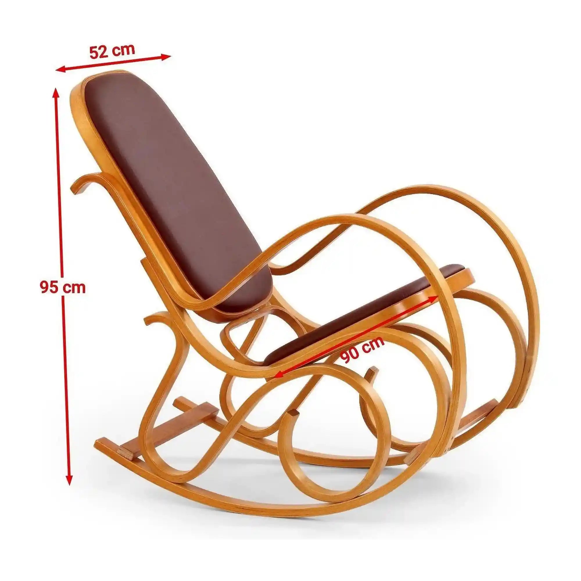 Balansoar MAX BIS PLUS, maro/wenge, stofa/lemn indoit, 52x90x95 cm