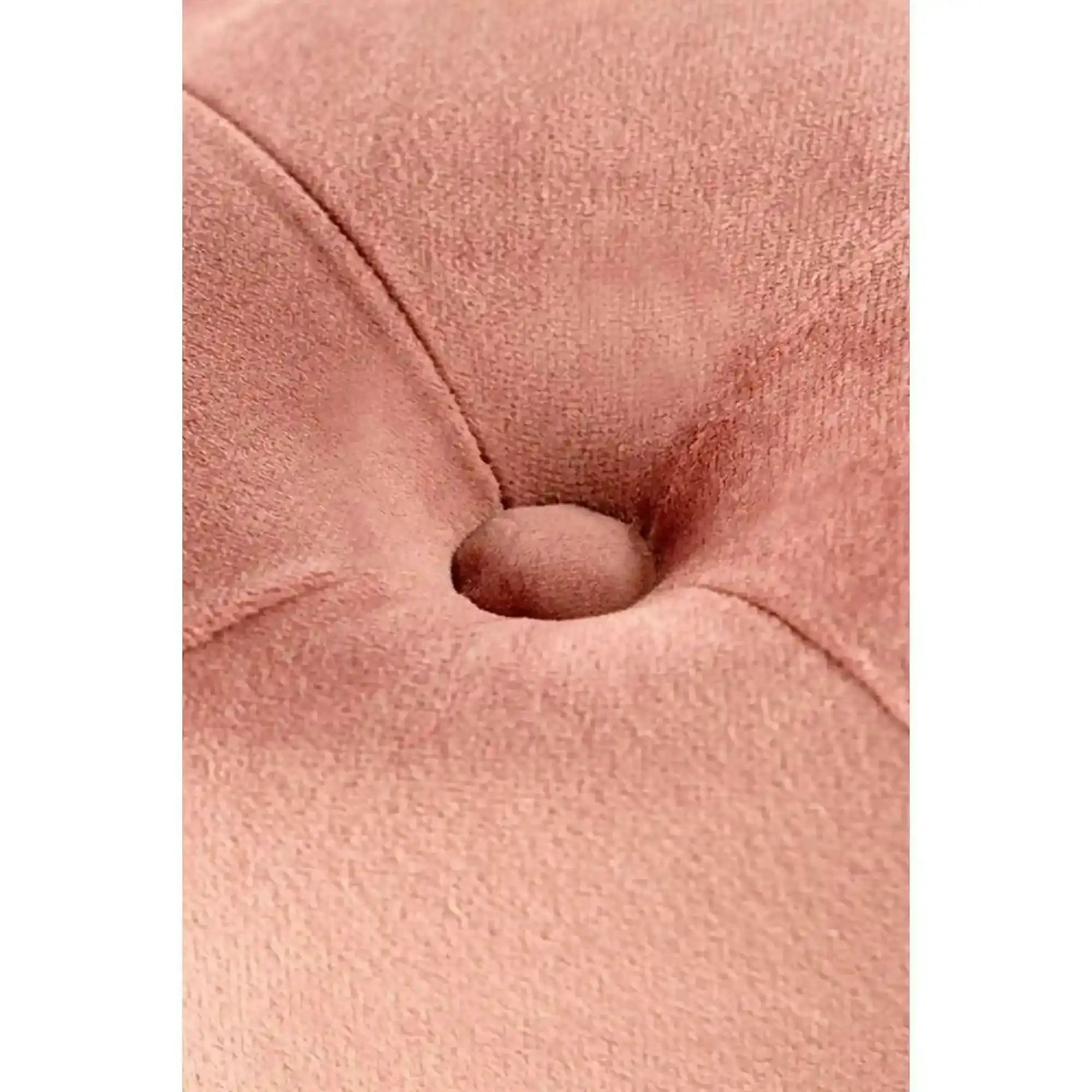 Banca ATHENA, stofa catifelata roz, 100x45x40 cm