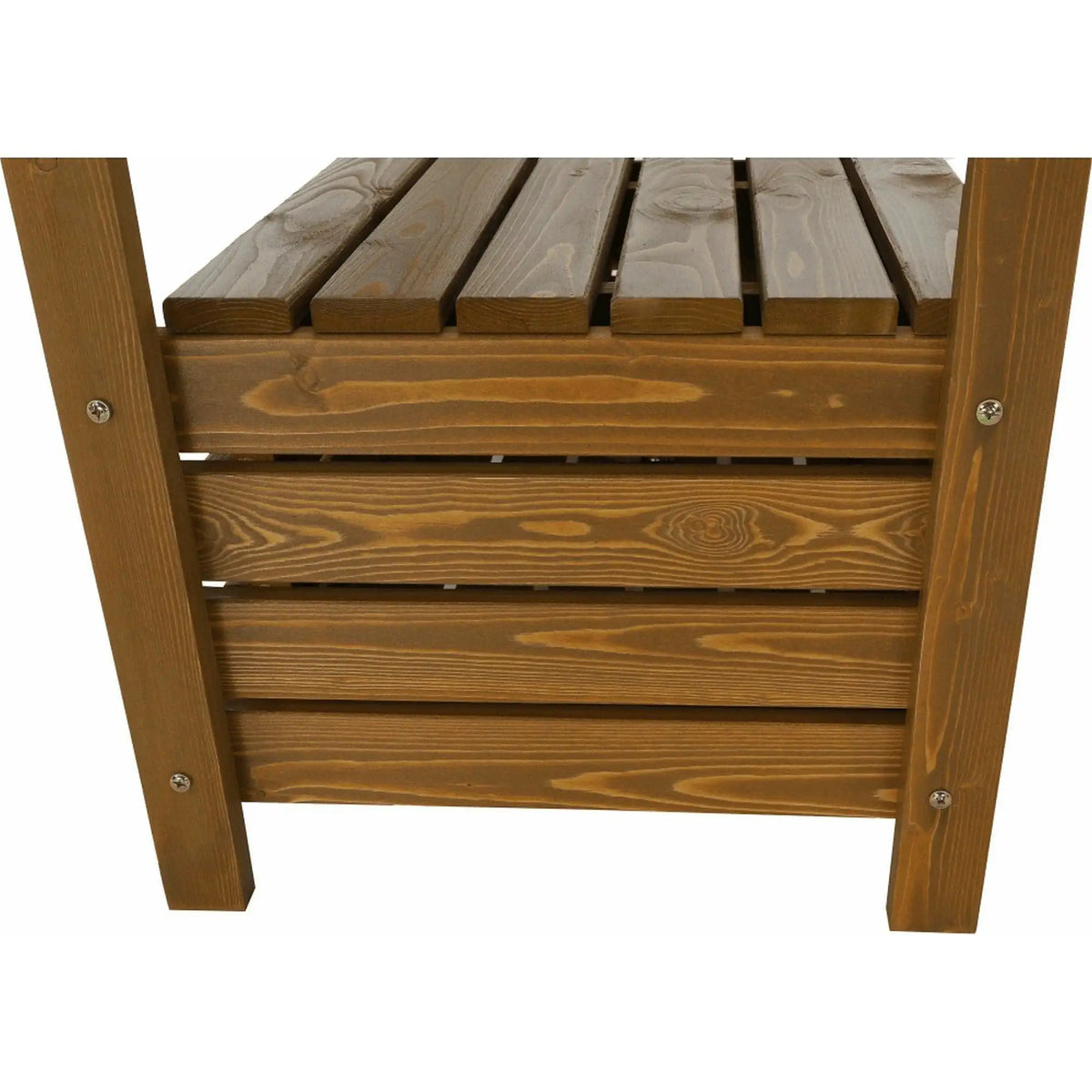 Banca gradina AMULA, stejar inchis, lemn, 150x58x88 cm