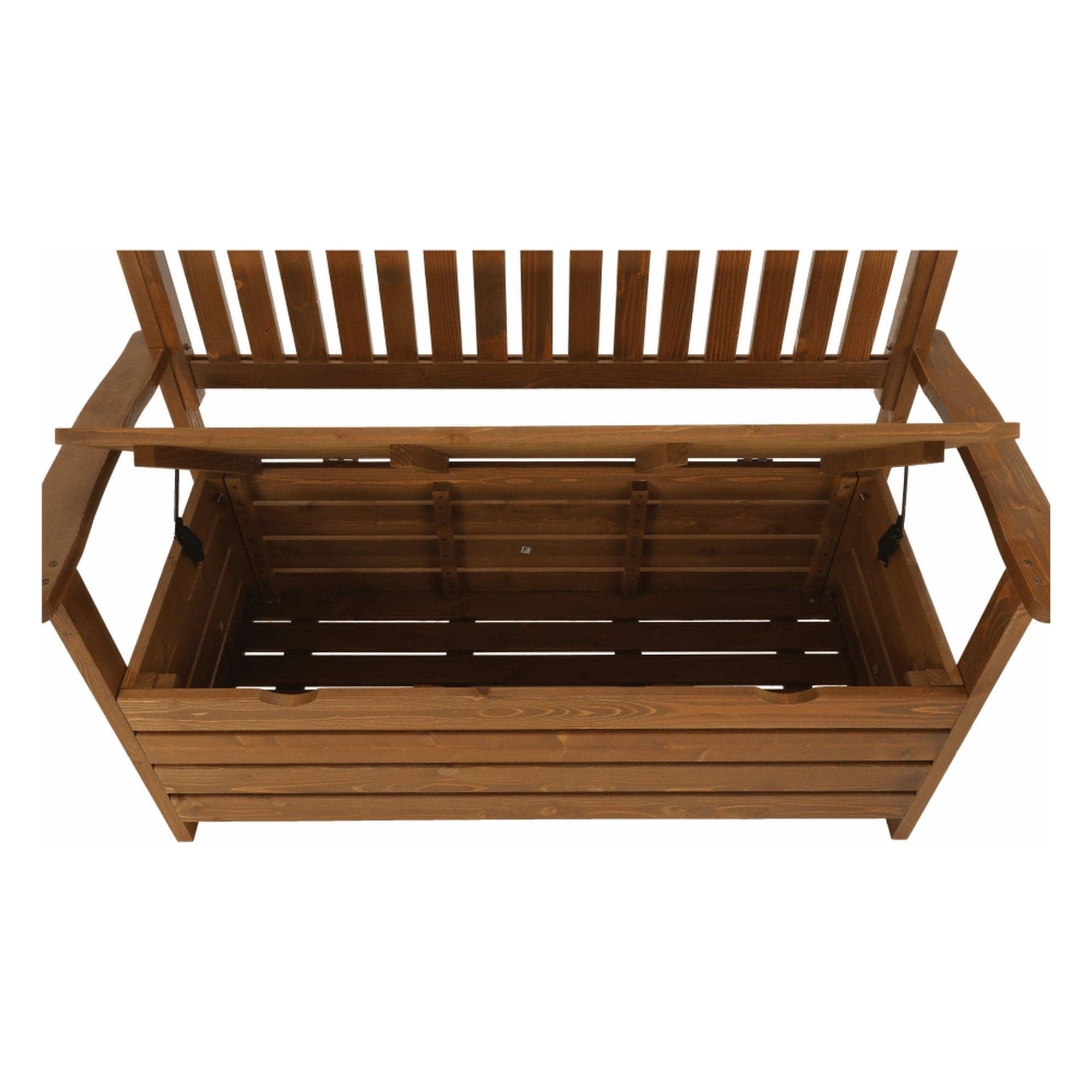 Banca gradina DILKA, lemn, stejar inchis, 124x58x88 cm