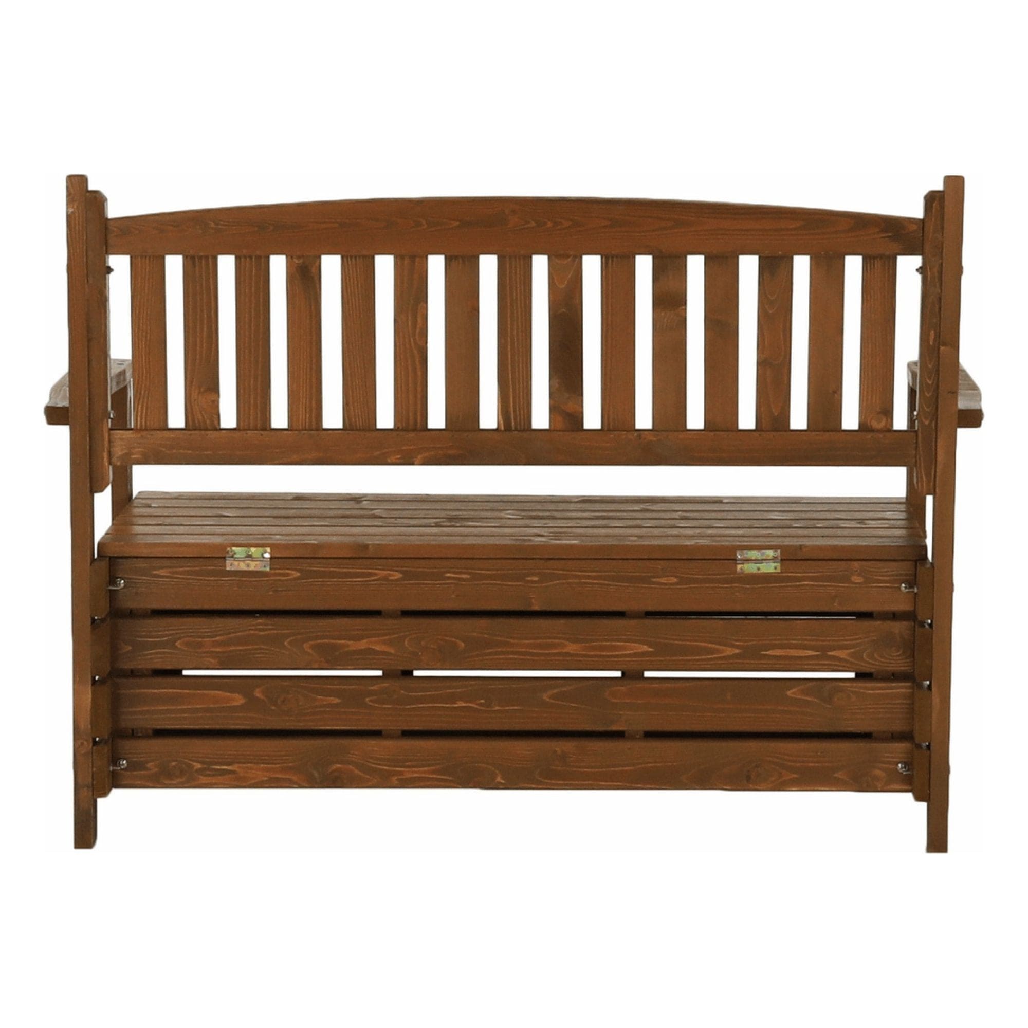 Banca gradina DILKA, lemn, stejar inchis, 124x58x88 cm