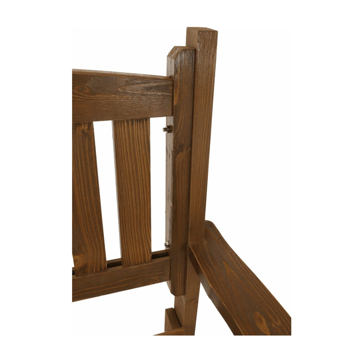 Banca gradina DILKA, lemn, stejar inchis, 124x58x88 cm