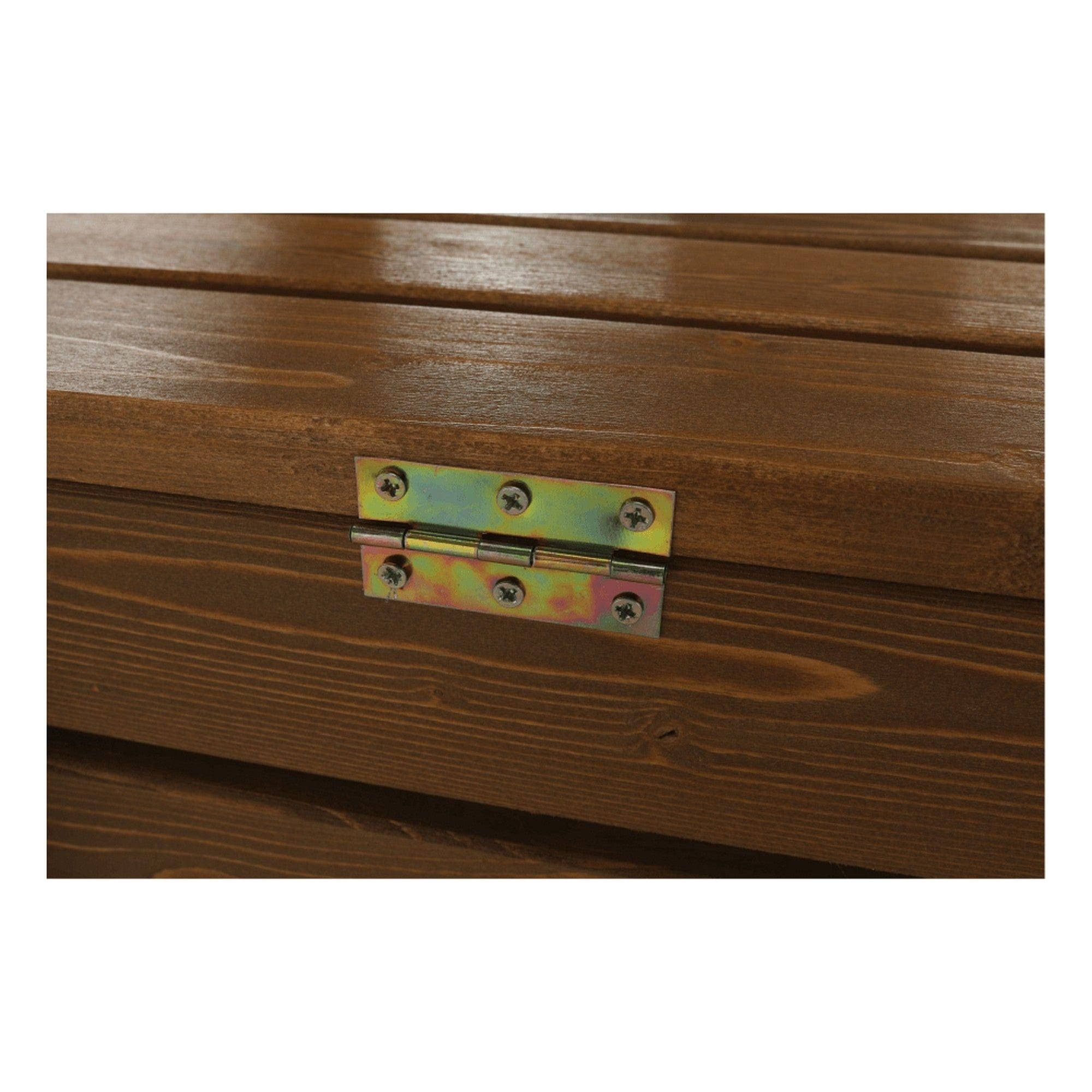 Banca gradina DILKA, lemn, stejar inchis, 124x58x88 cm