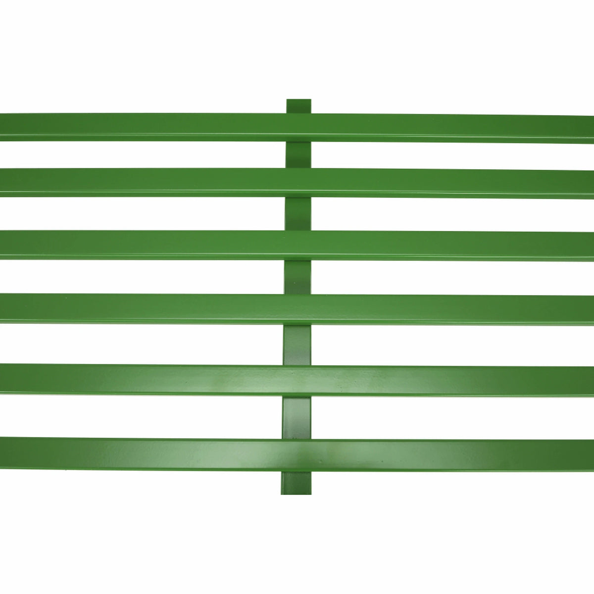 Banca gradina ETELIA, verde, metal, 131x49x89 cm