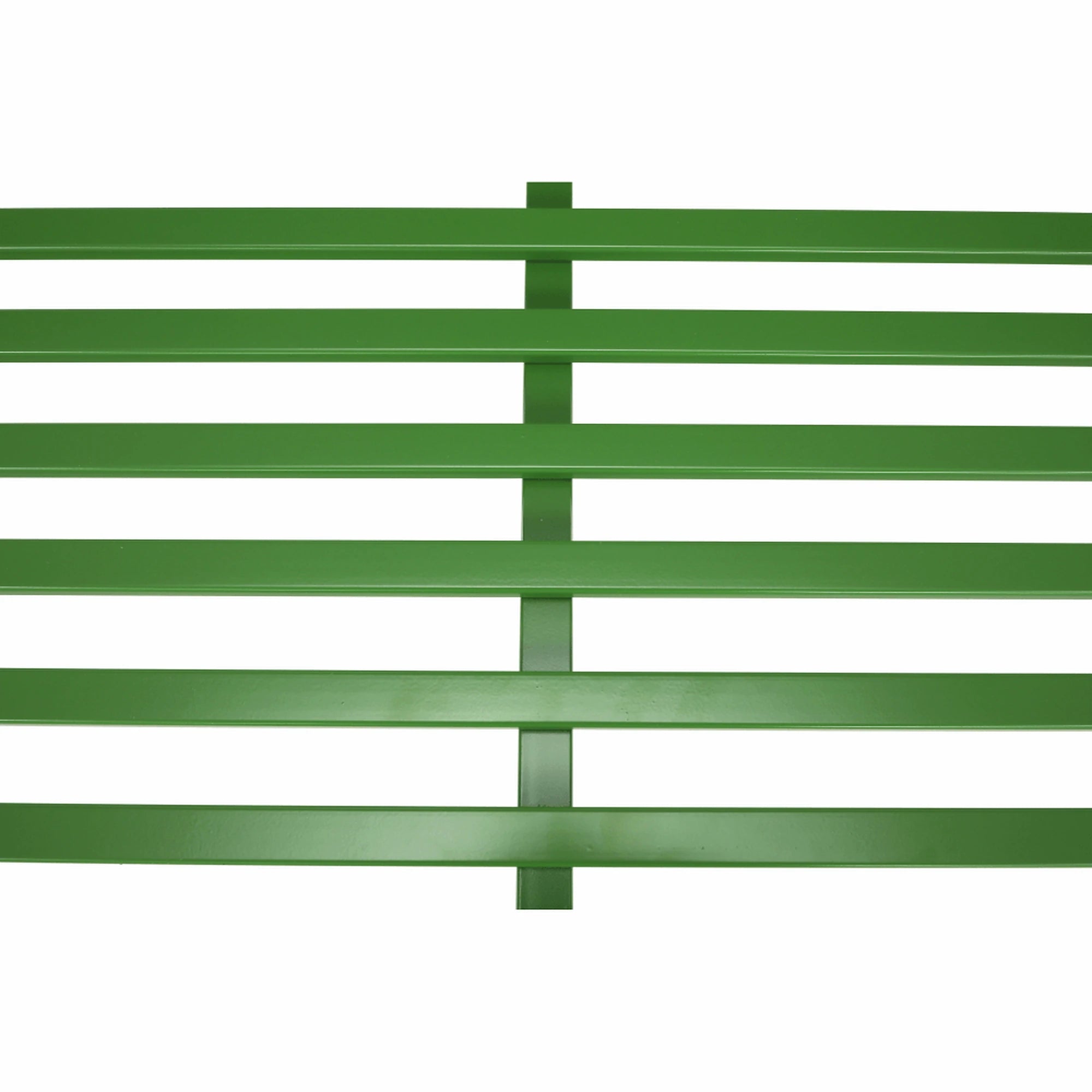 Banca gradina ETELIA, verde, metal, 131x49x89 cm