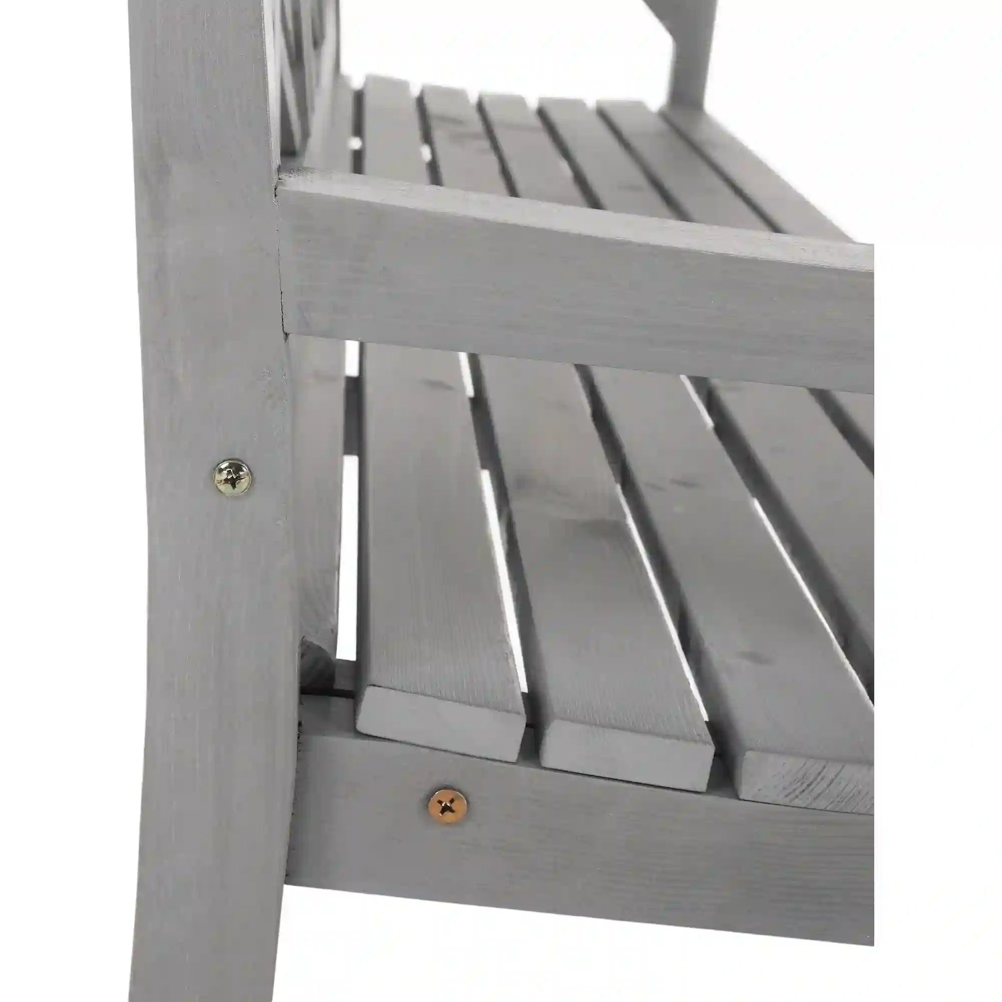 Bancă gradina FABLA, gri, lemn, 150x58x88 cm