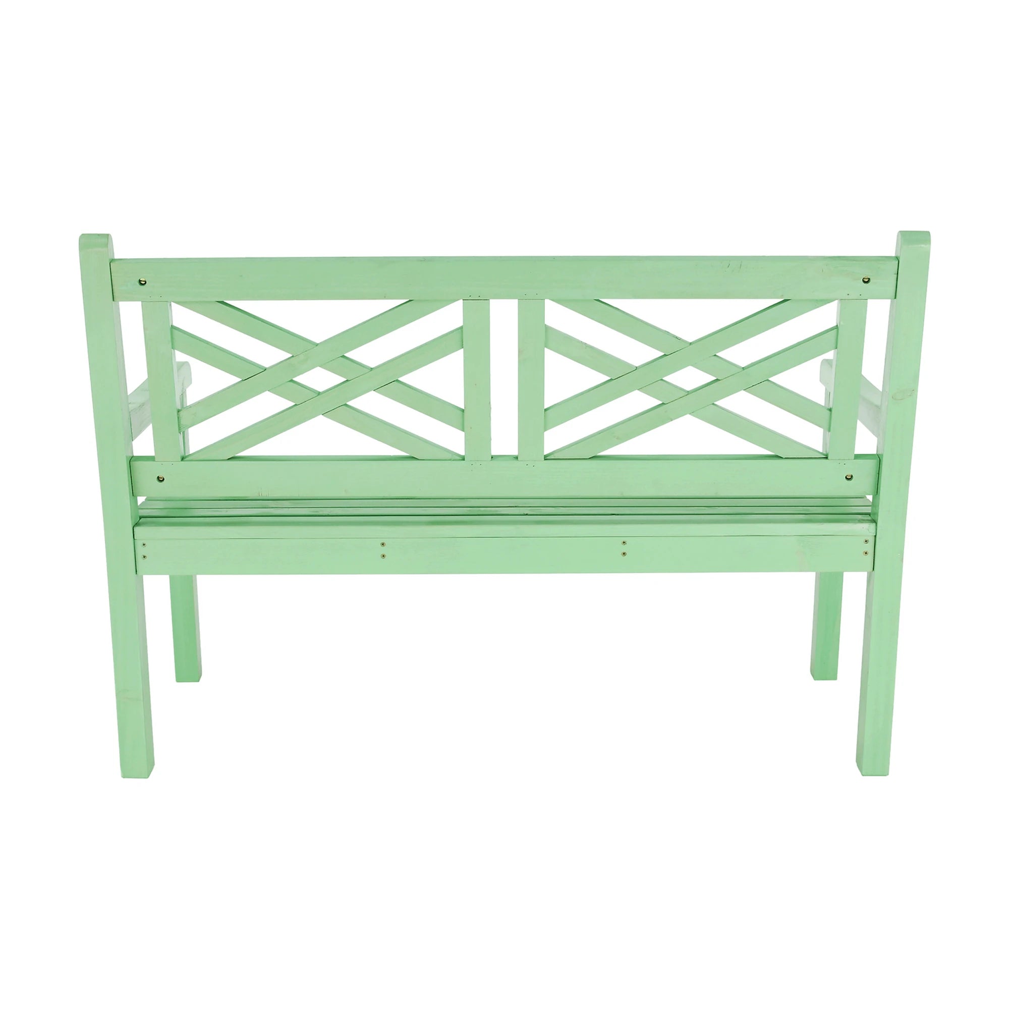 Bancă gradina FABLA, verde mentă, lemn, 124x58x88 cm
