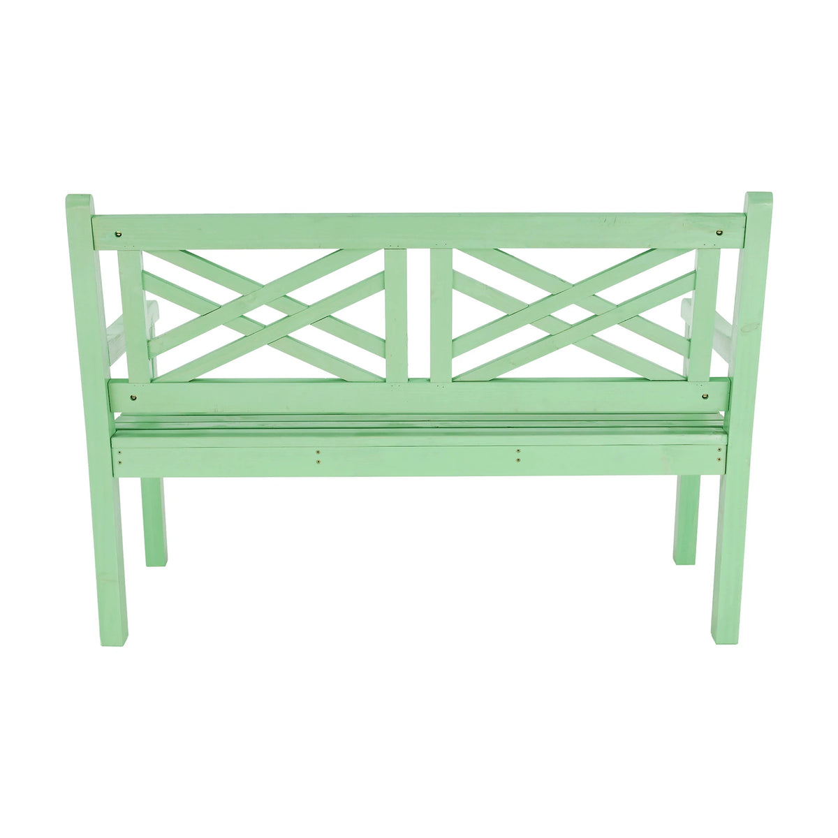 Bancă gradina FABLA, verde mentă, lemn, 124x58x88 cm