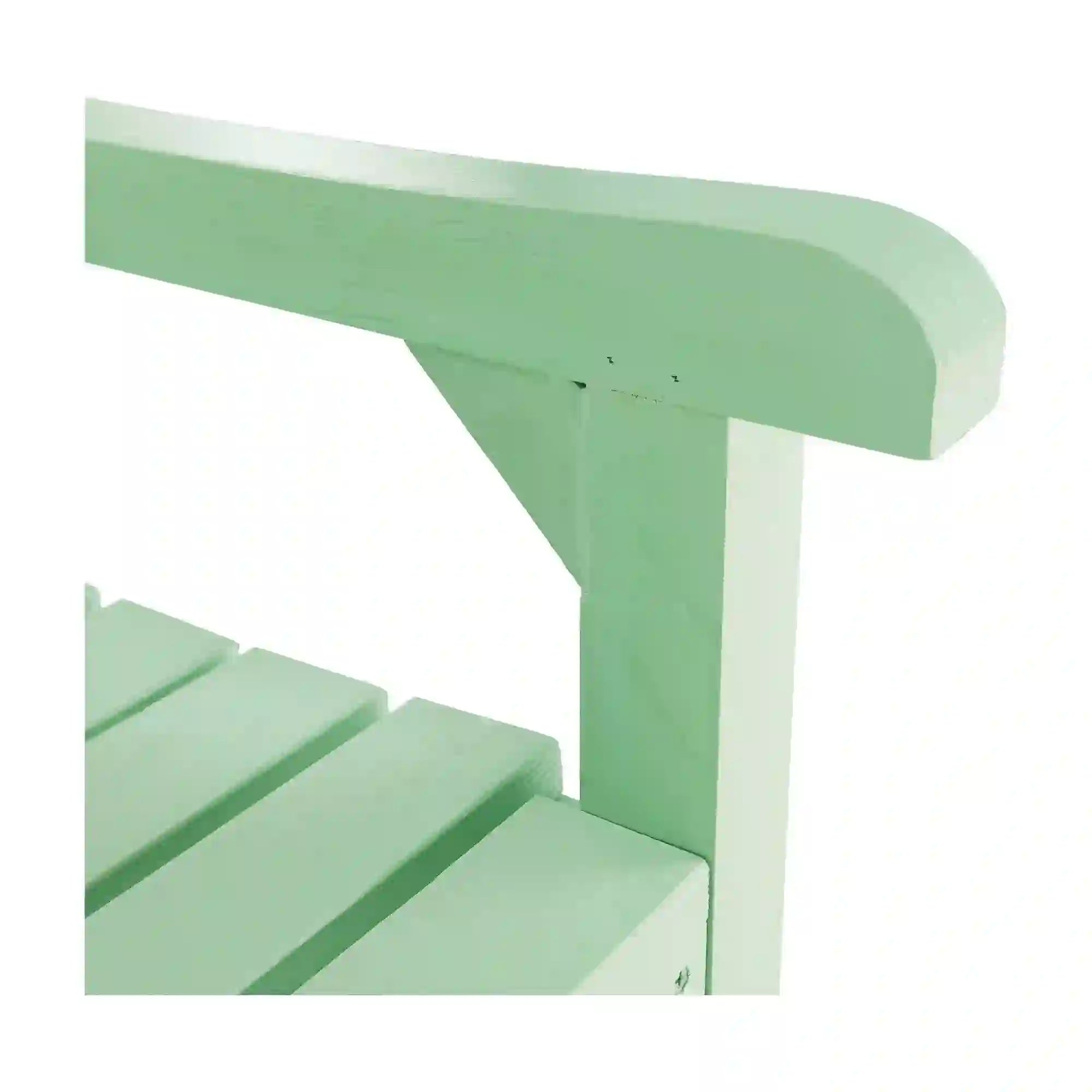 Bancă gradina FABLA, verde mentă, lemn, 124x58x88 cm
