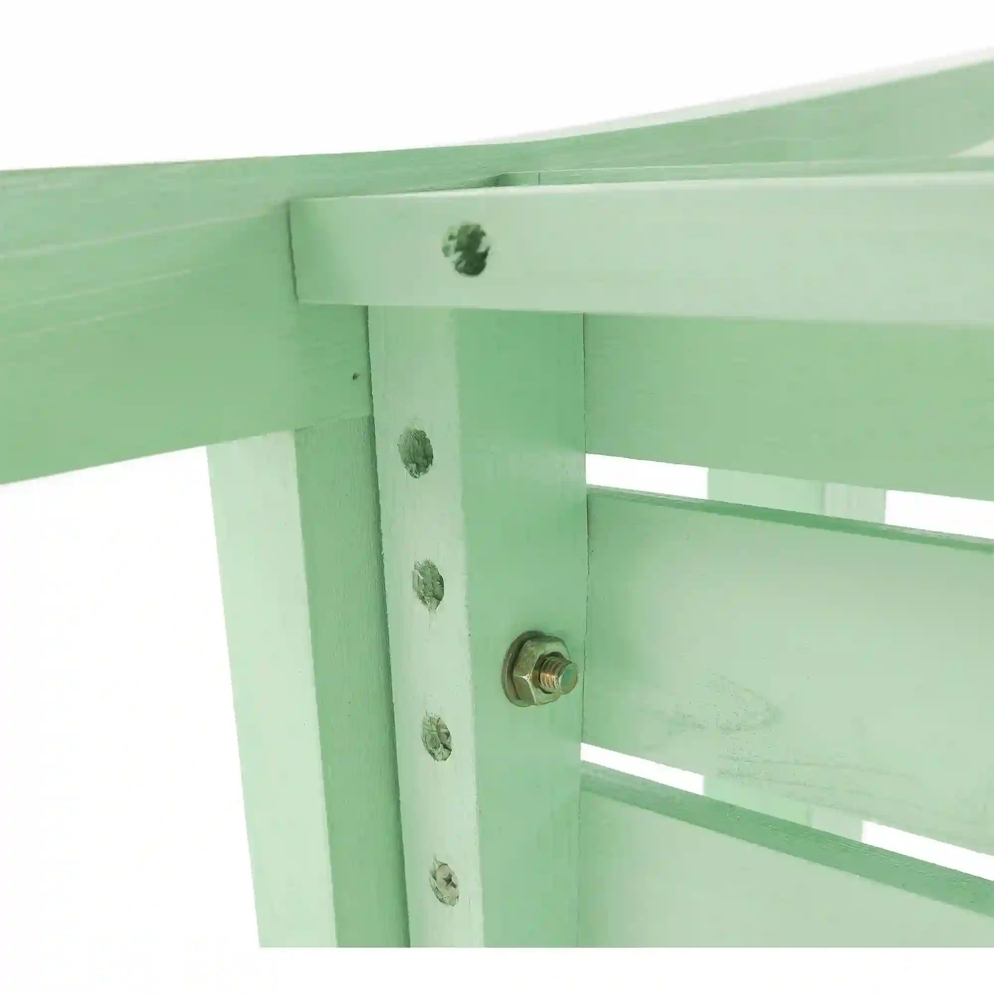 Bancă gradina FABLA, verde mentă, lemn, 124x58x88 cm