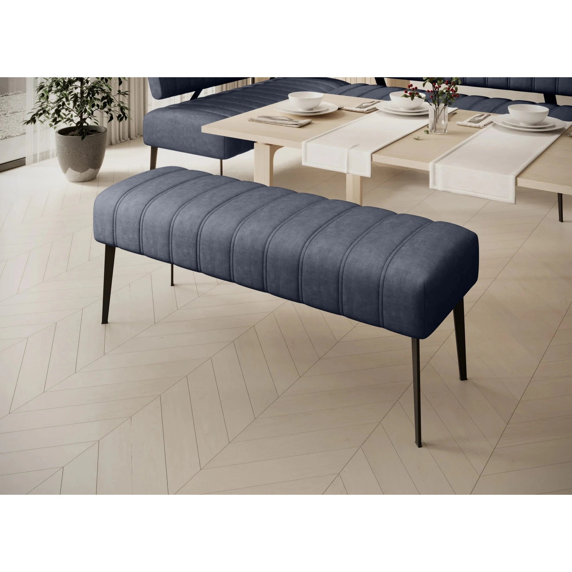 Bancheta ALTO, personalizabil materiale gama Oferta Avantaj, 133x47x54 cm