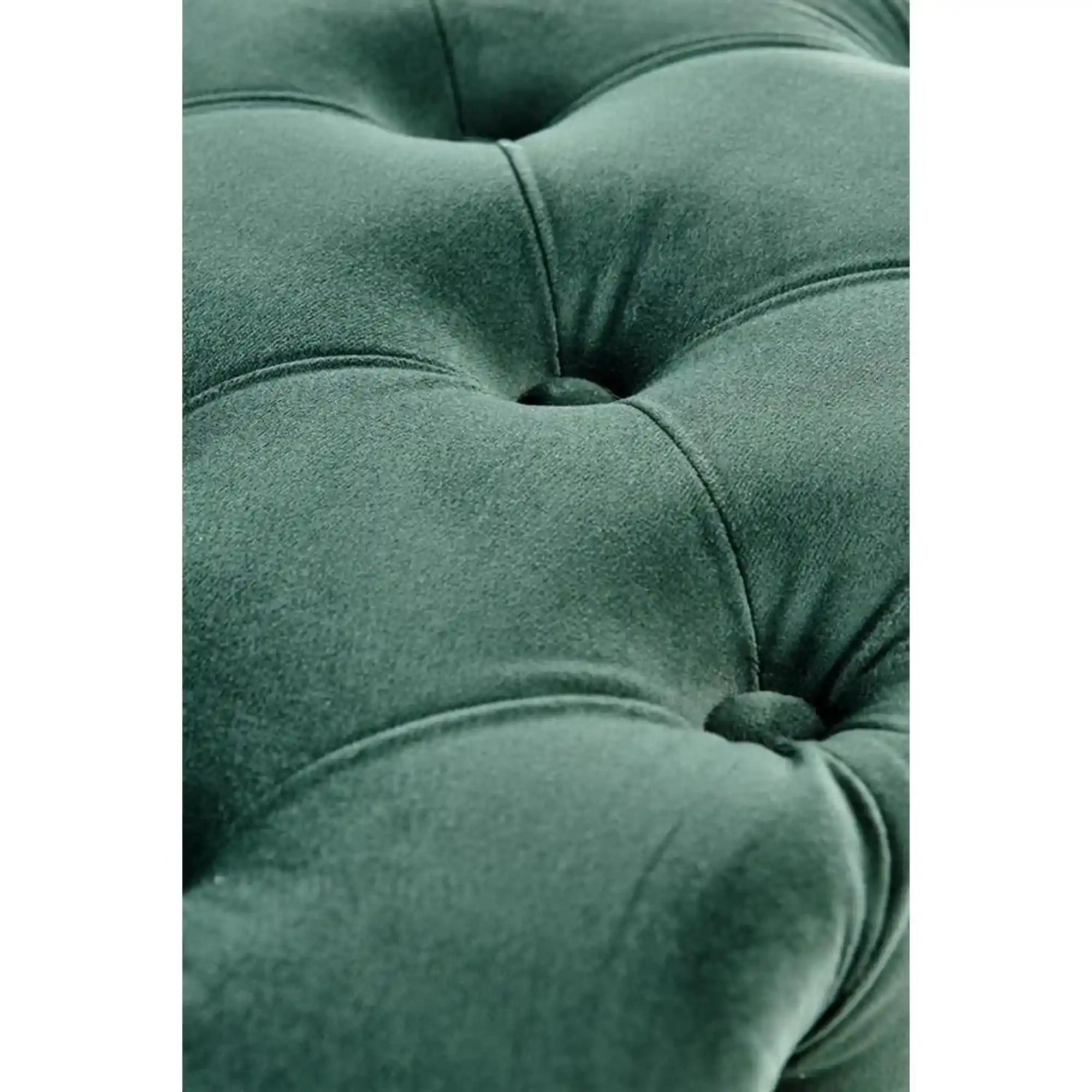 Bancheta ATHENA, stofa catifelata verde, 100x45x40 cm