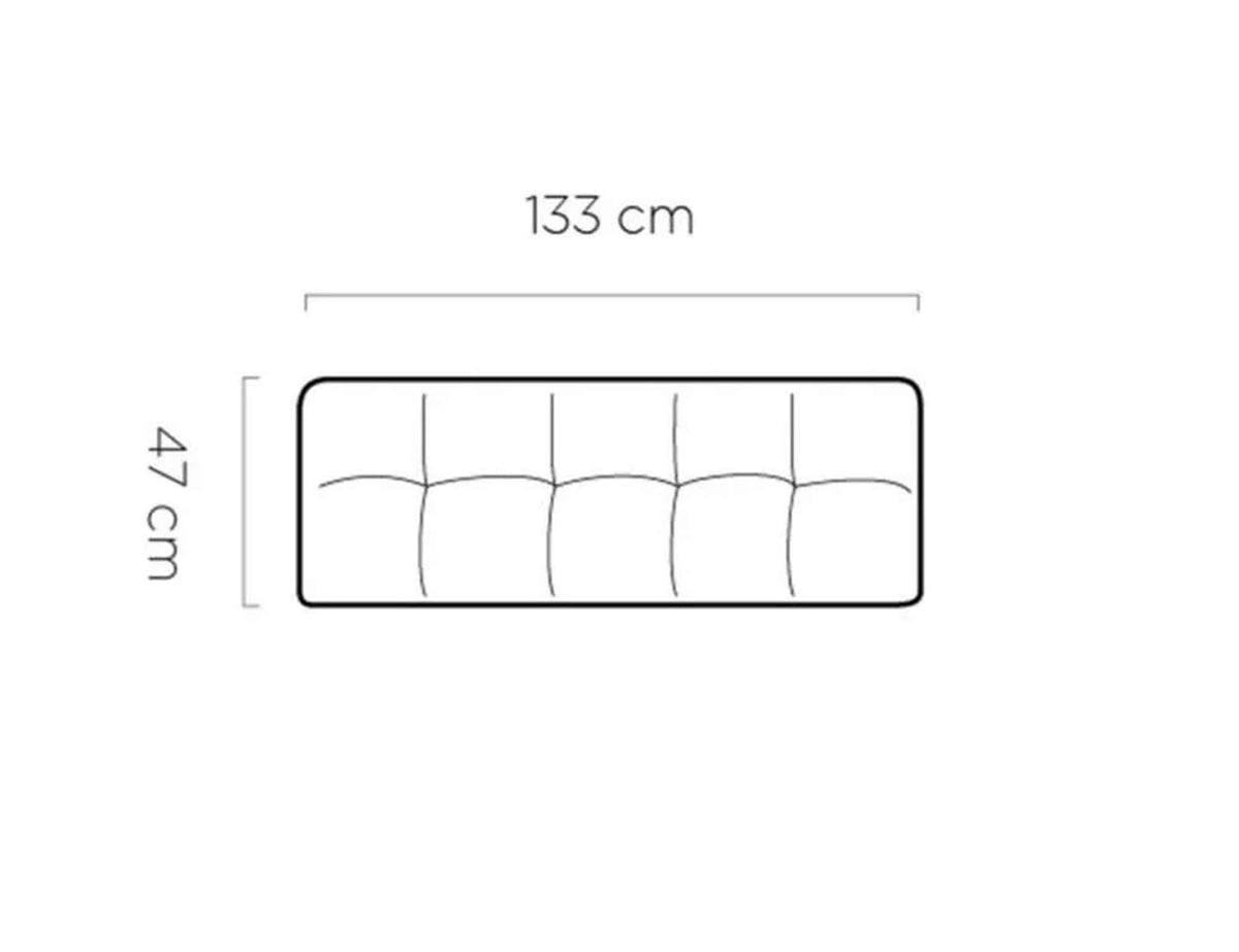 Bancheta BANCO, personalizabil materiale Gama Premium, 133x47x54 cm