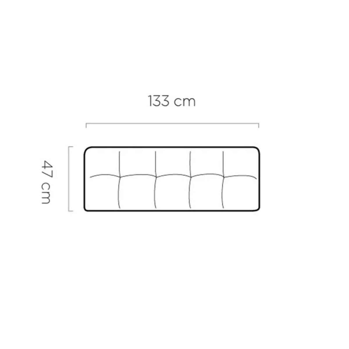 Bancheta BANCO, personalizabil materiale gama Oferta Avantaj, 133x47x54 cm