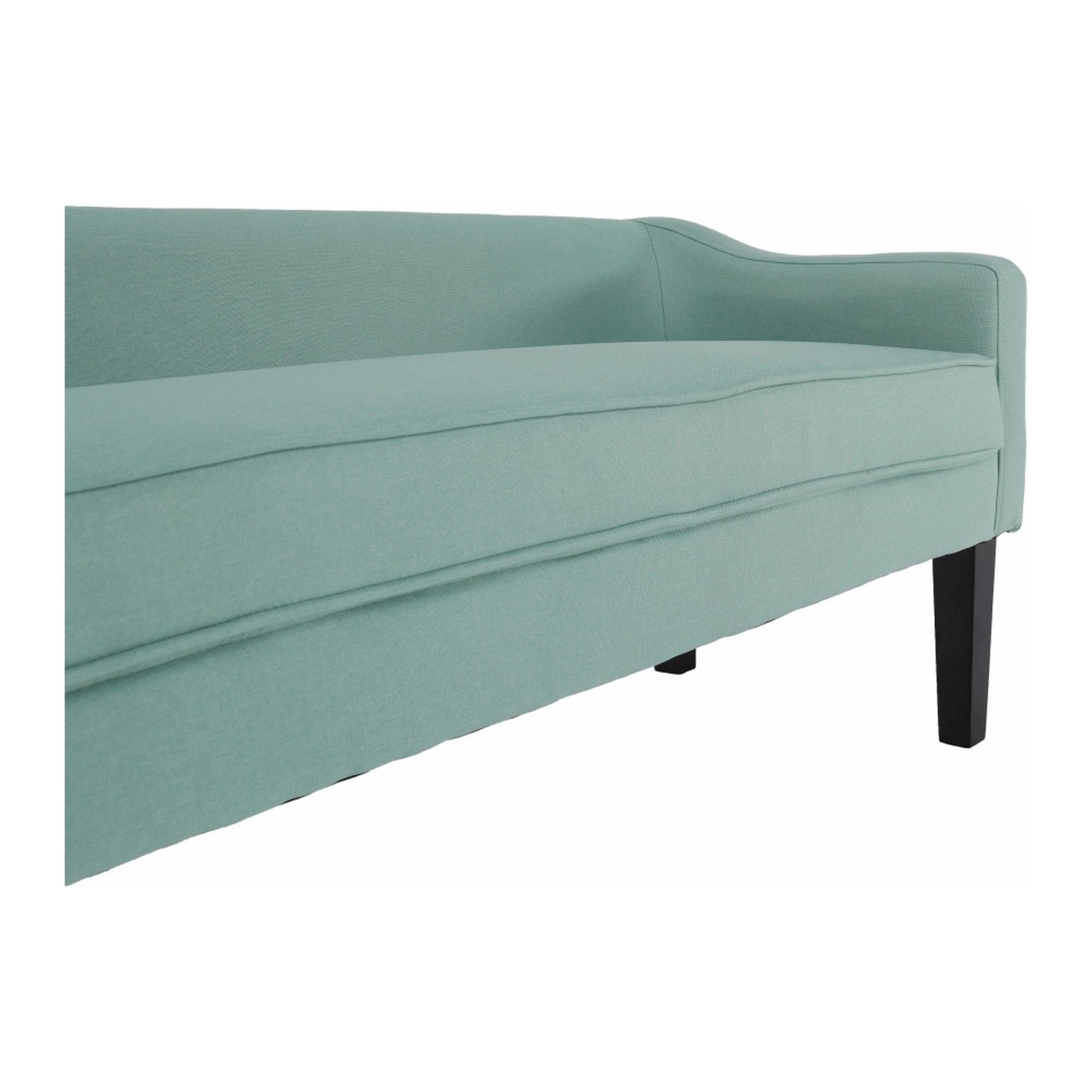 Bancheta FIRONA, stofa clasica verde menta, 127x57x60 cm