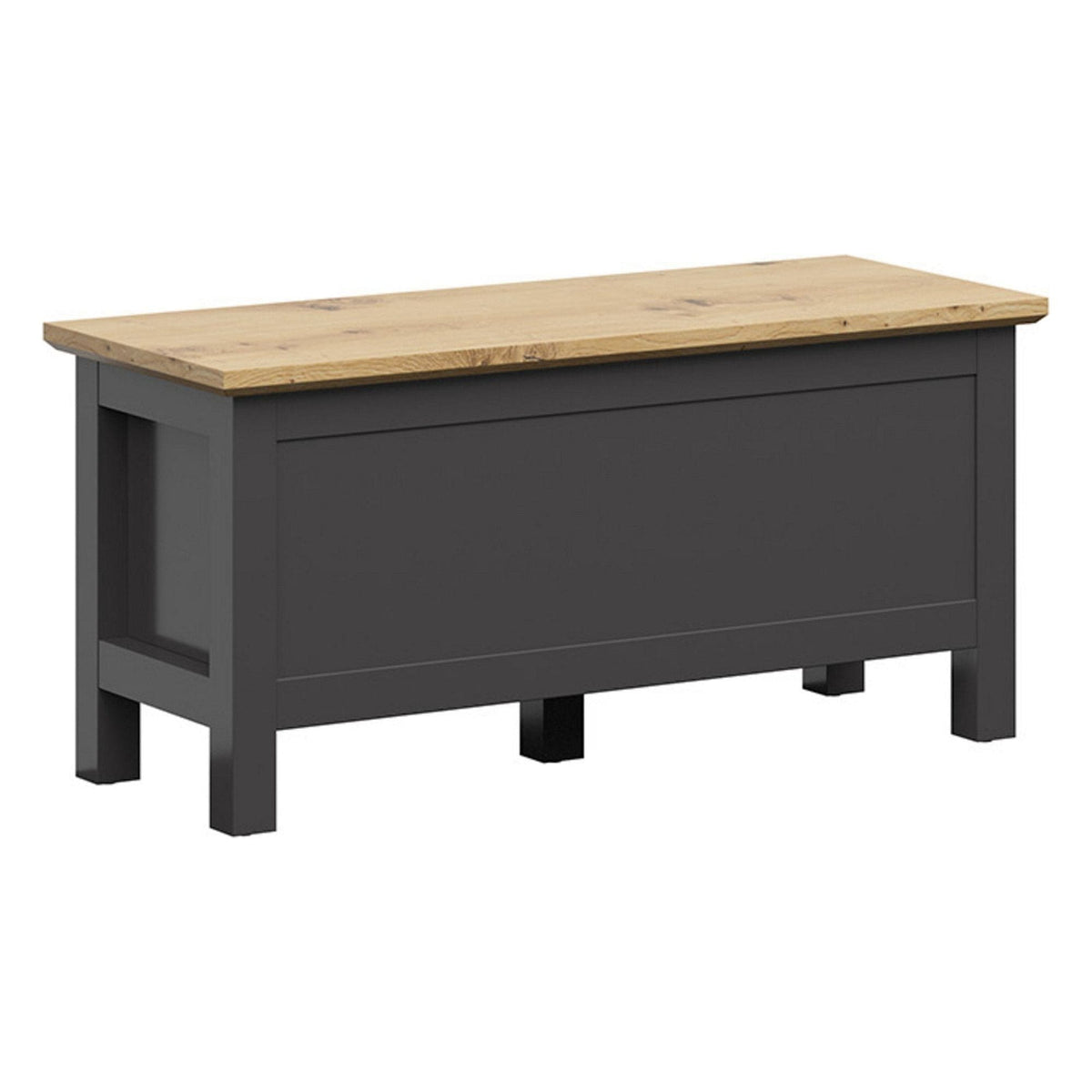 Bancheta HESEN, PAL melaminat, stejar artisan/gri grafit, 100x39x47 cm