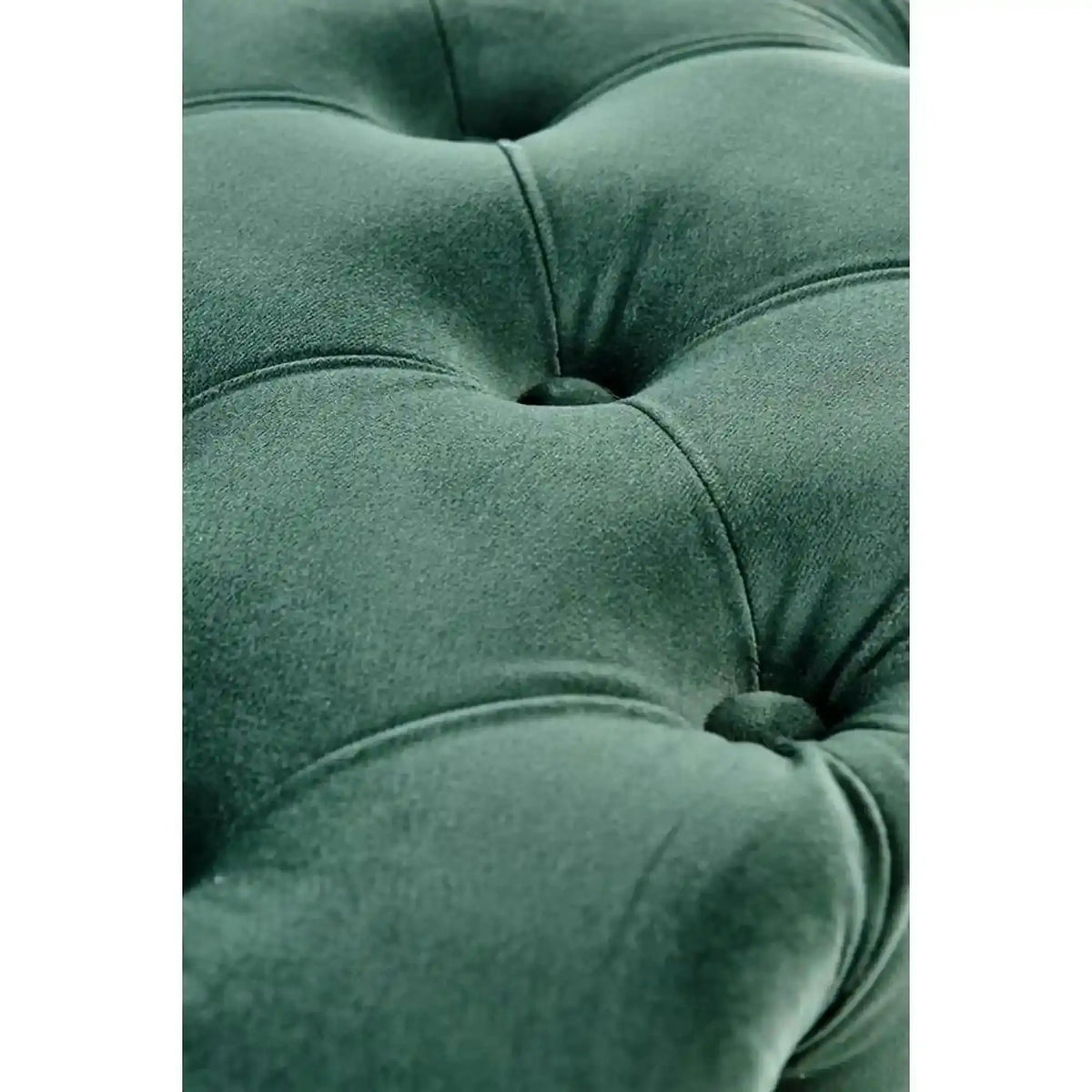 Bancheta verde ATHENA, stofa catifelata verde, 100x45x40 cm