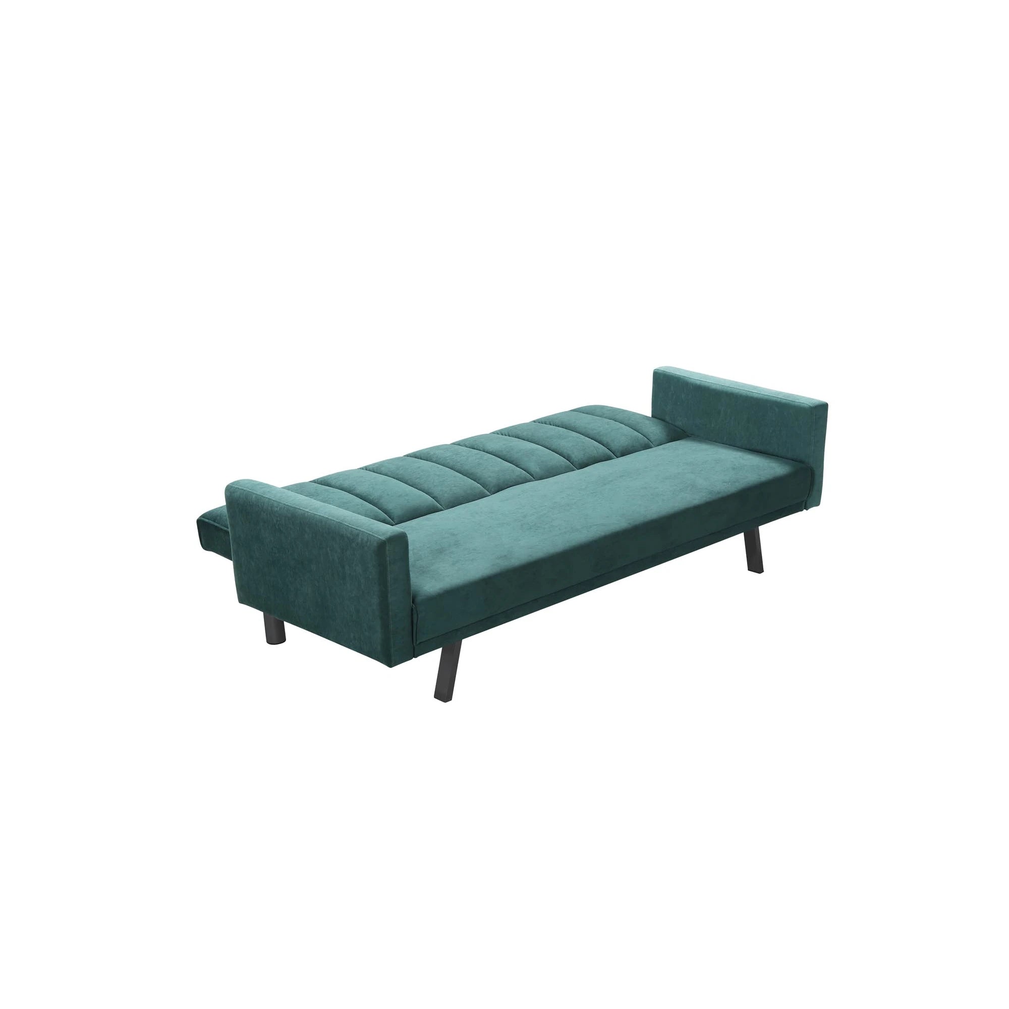 Canapea pentru birou ARMANDO, verde, stofa catifelata, 192x100x78 cm