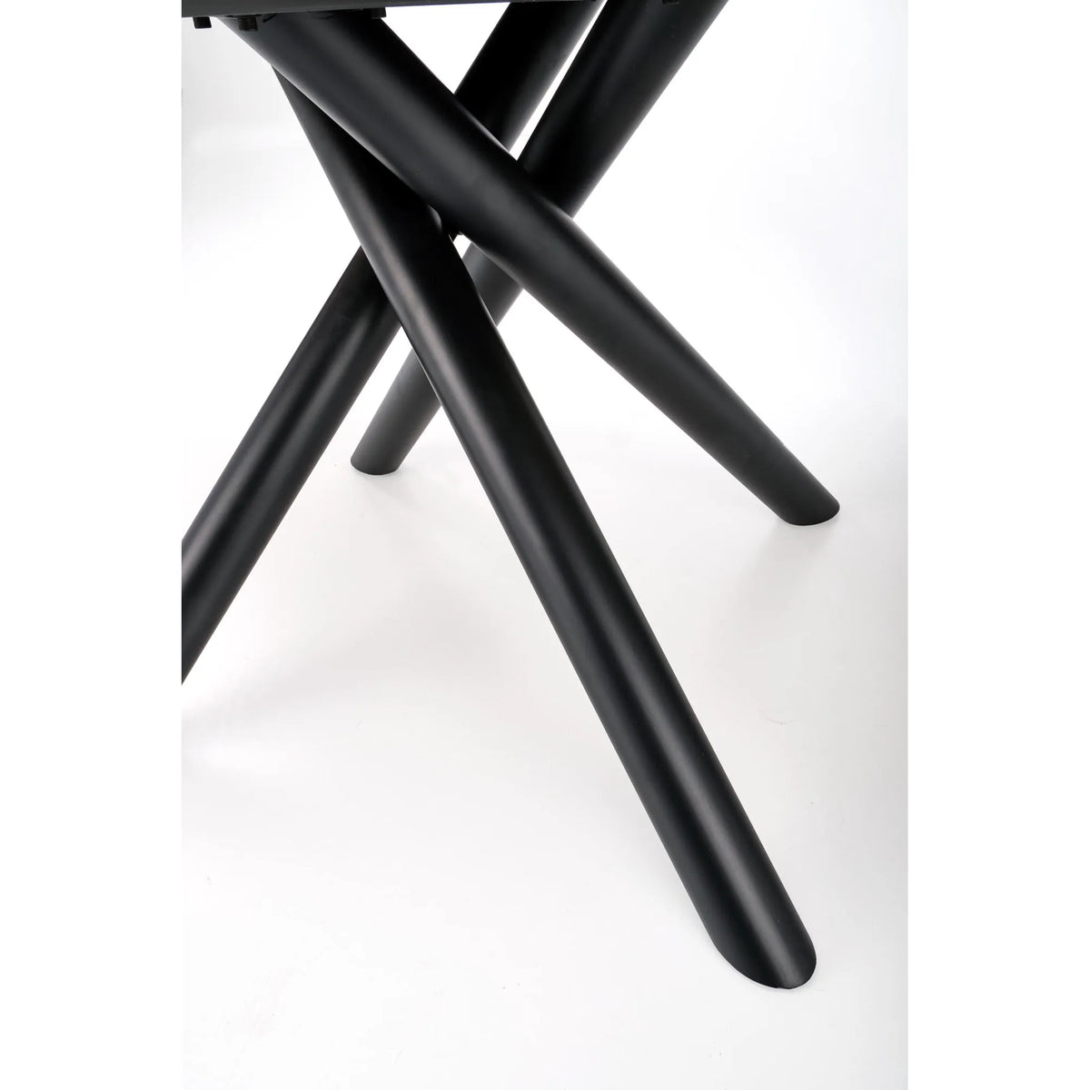 Masa mare living DERRICK, stejar natural/negru, 160/200x90x75 cm