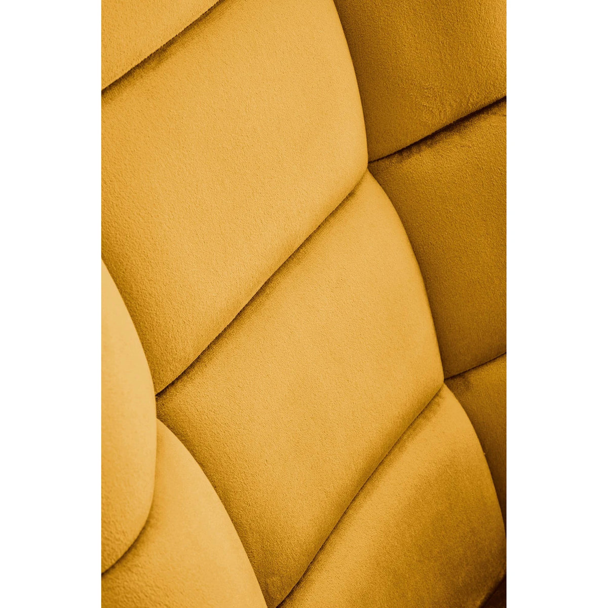 Fotoliu balansoar BAZALTO, stofa catifelata galben mustar - Bluvel 68, 70x90x92 cm