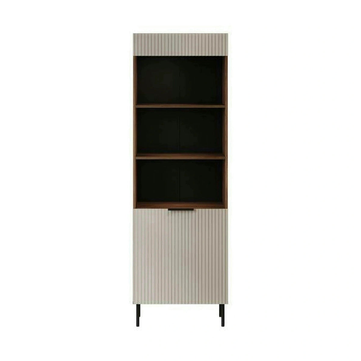 Biblioteca ALMERA TYP3, nuc/casmir, PAL laminat, 60x42x185 cm
