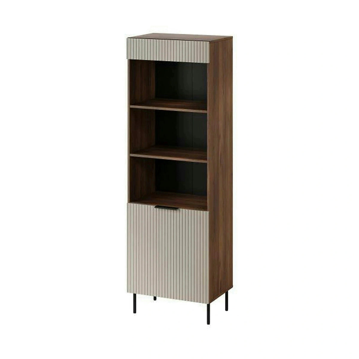 Biblioteca ALMERA TYP3, nuc/casmir, PAL laminat, 60x42x185 cm