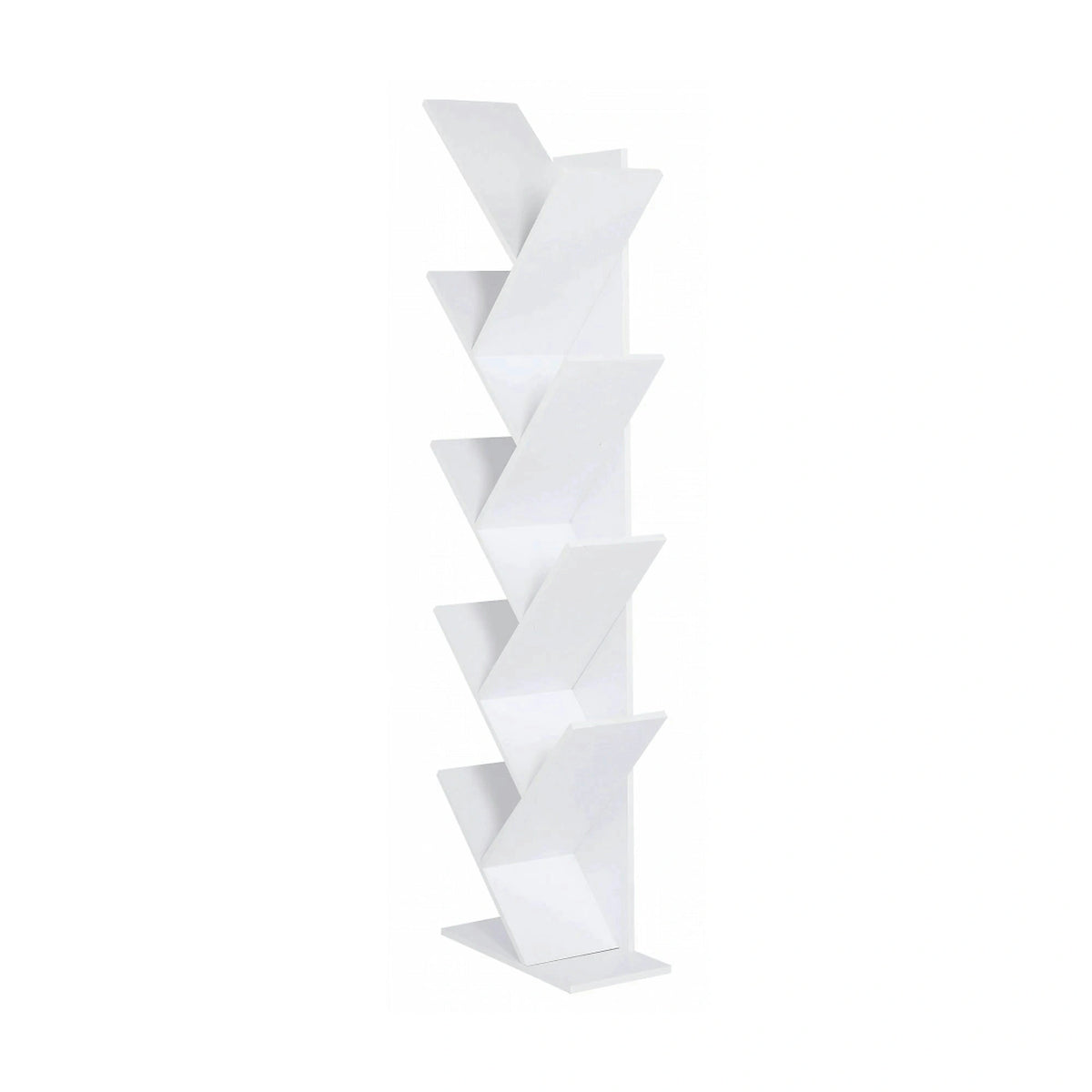 Biblioteca BAKI NEW TYP 1, alb, DTD laminat, 43x20x144 cm