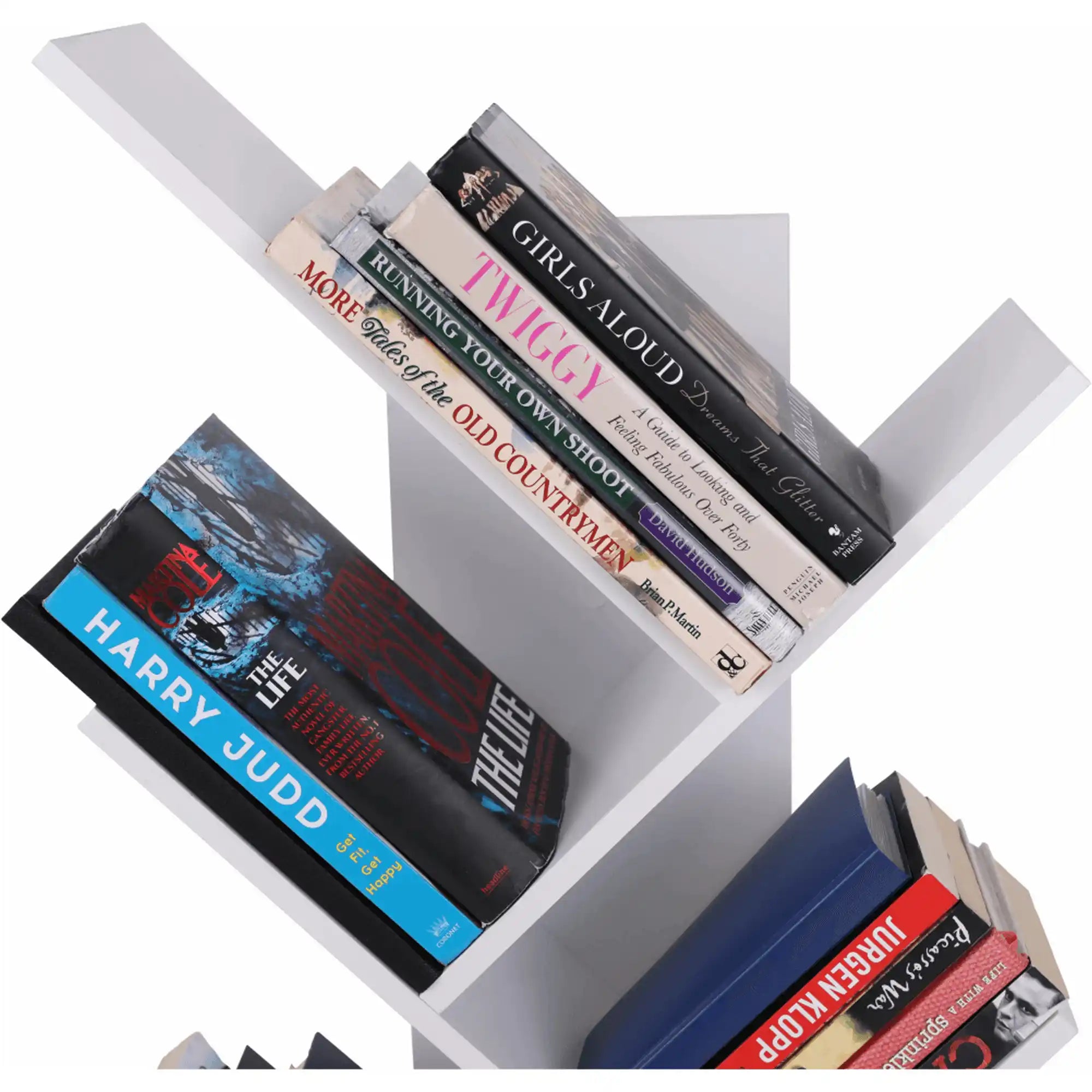 Biblioteca BAKI NEW TYP 1, alb, DTD laminat, 43x20x144 cm