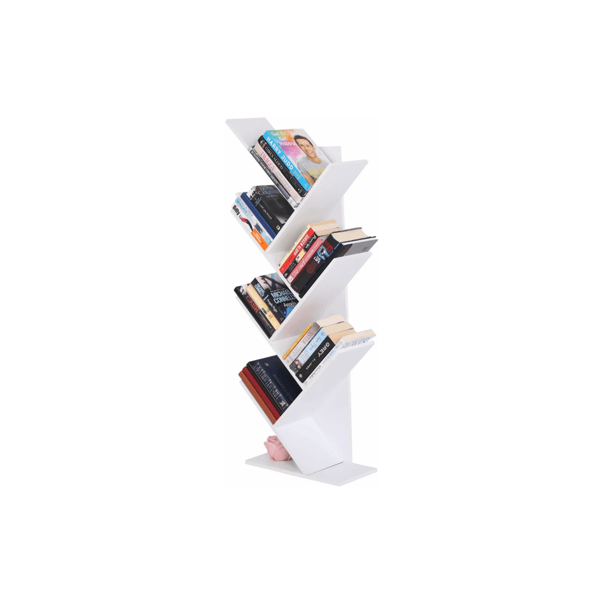 Biblioteca BAKI NEW TYP 2, alb, DTD laminat, 40x20x115 cm