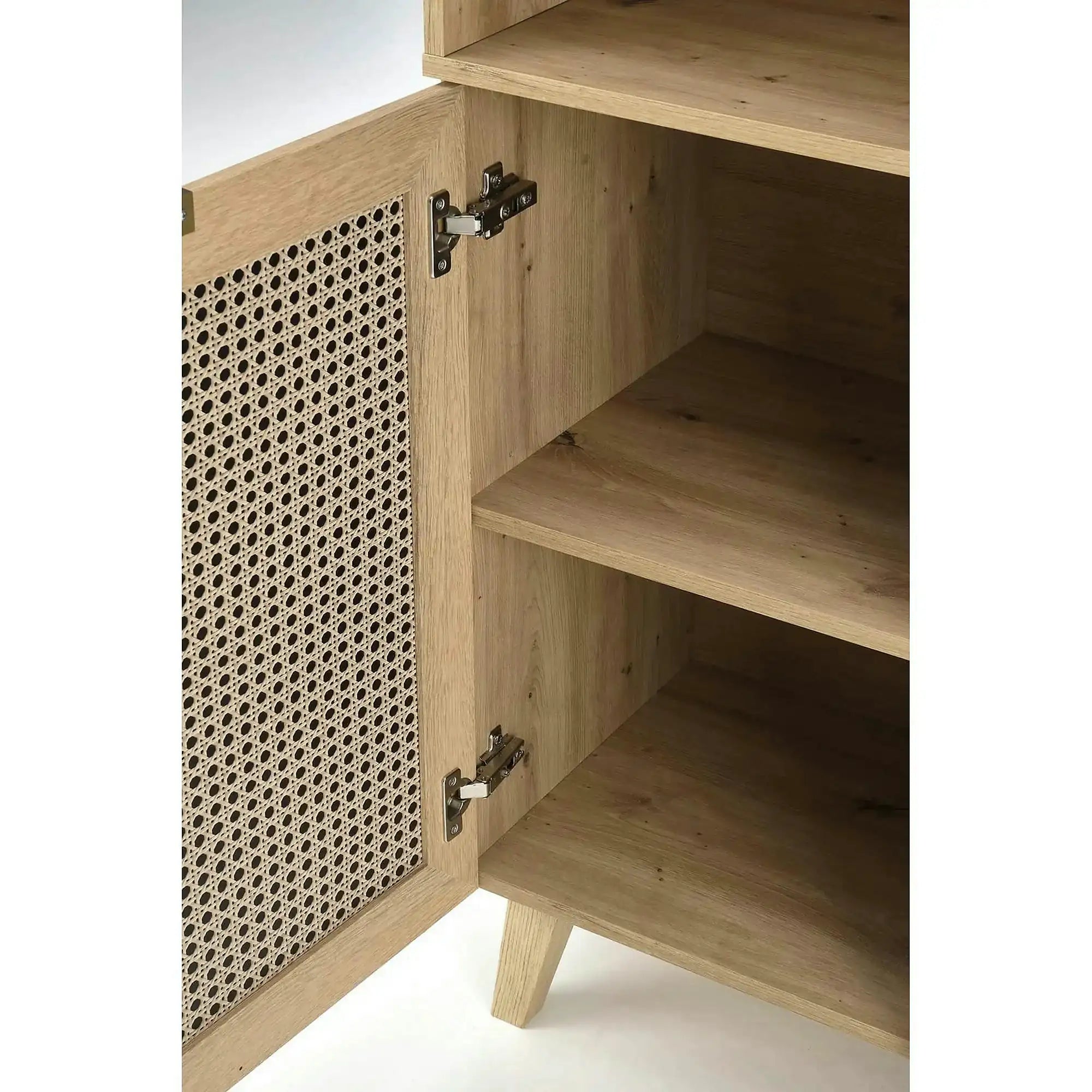 Biblioteca BORNEO, stejar artisan, PAL laminat, 80x40x173 cm