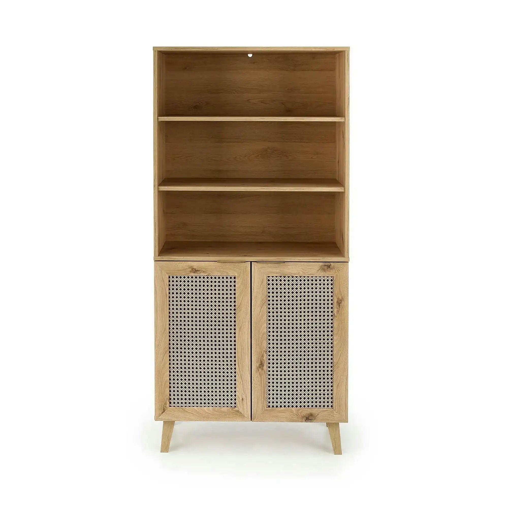 Biblioteca BORNEO, stejar artisan, PAL laminat, 80x40x173 cm