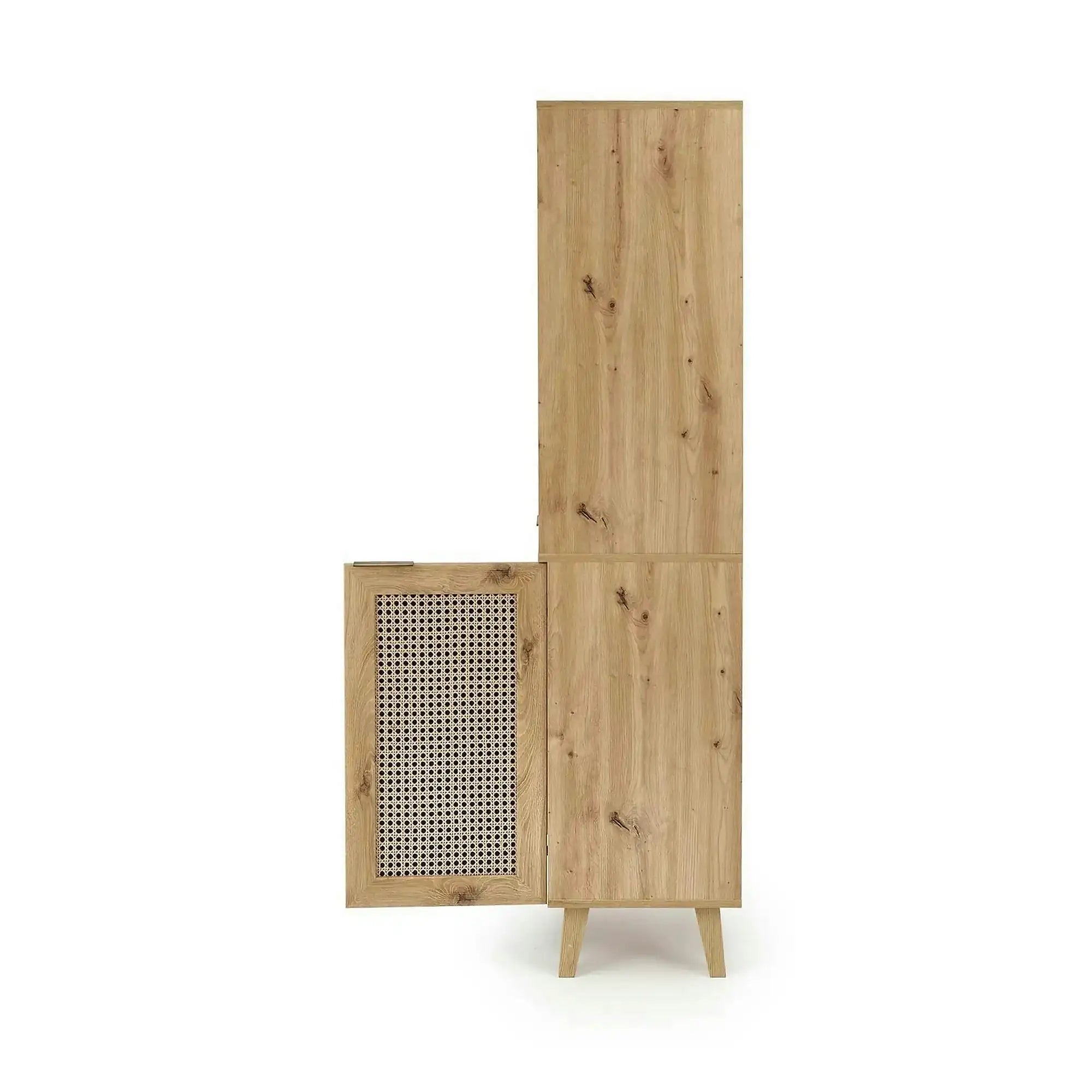 Biblioteca BORNEO, stejar artisan, PAL laminat, 80x40x173 cm