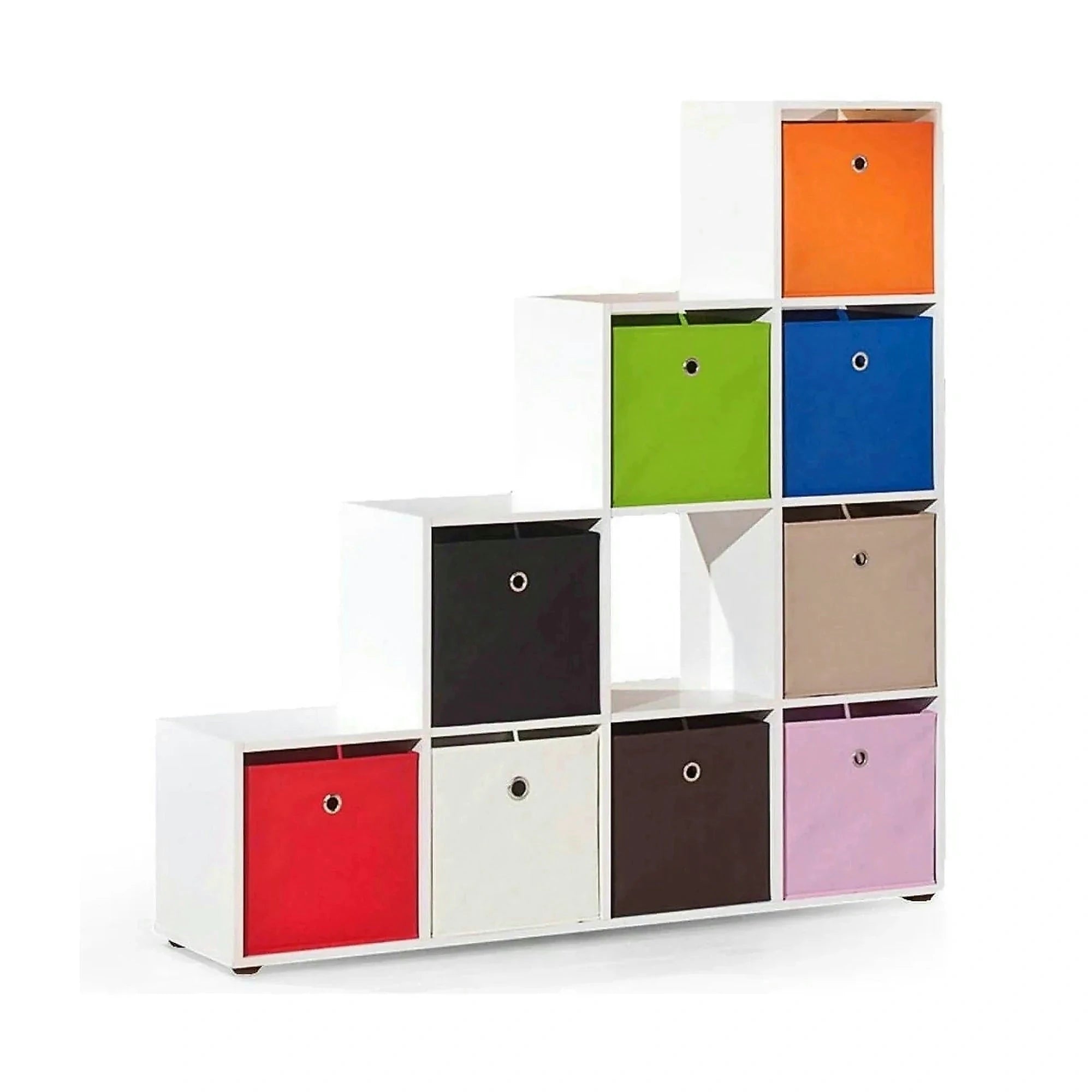 Biblioteca COBOTO, alb, PAL laminat, 139x33x144 cm