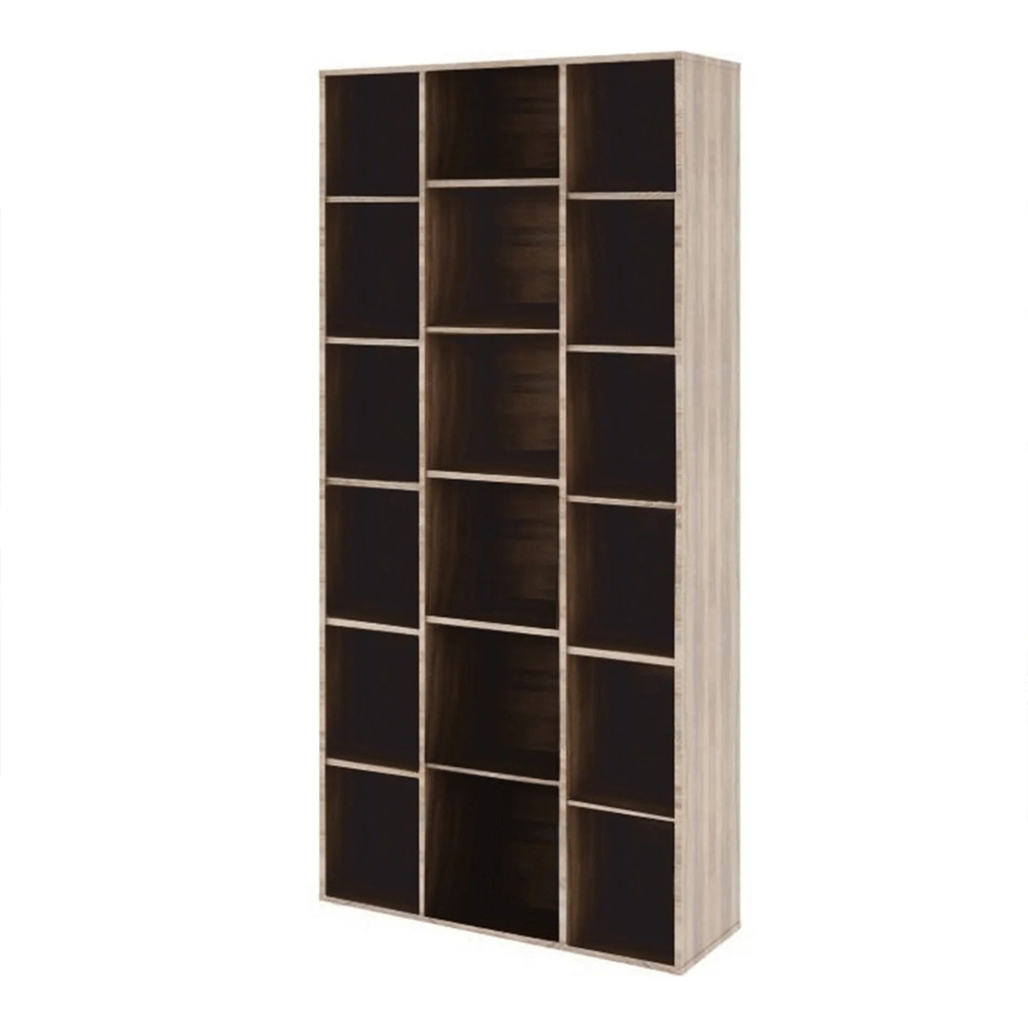 Biblioteca DUNAJ TIP 13, stejar sonoma, DTD laminat, 90x32x191 cm
