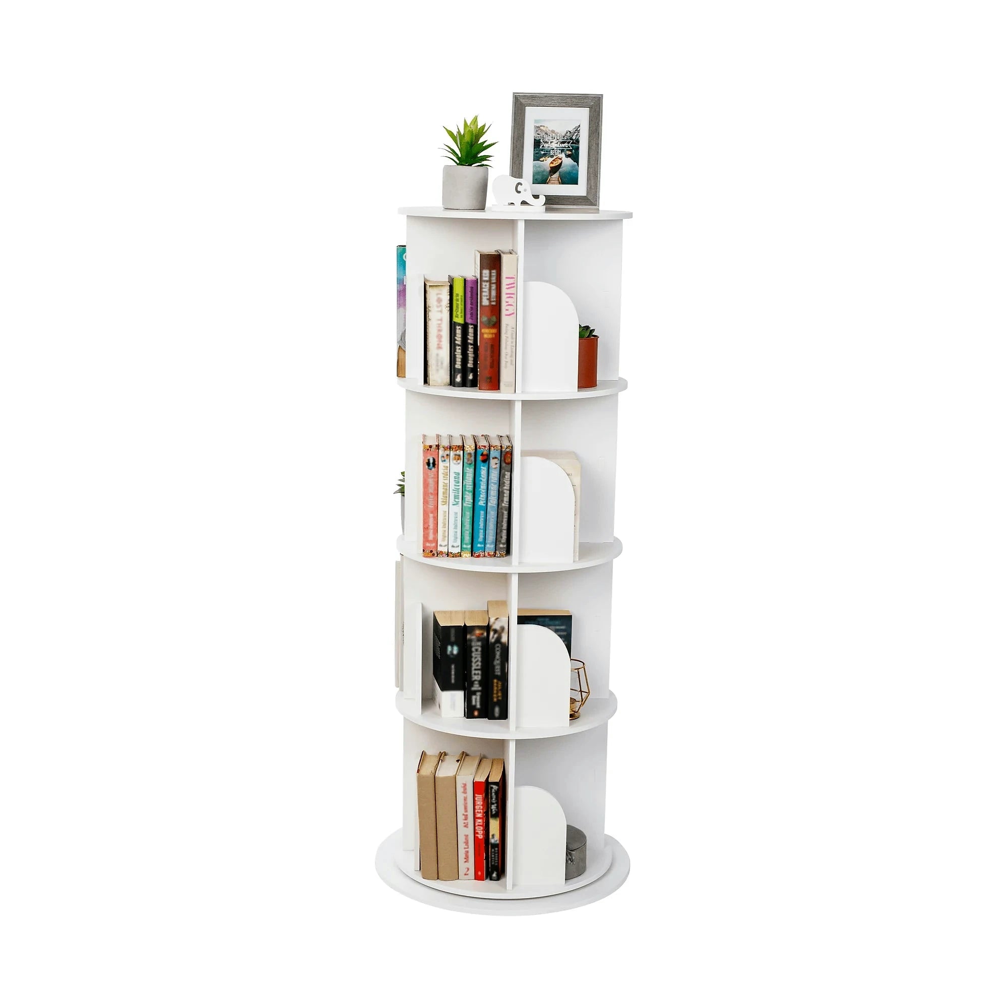 Biblioteca ERION TIP 1, alb, 41x41x127 cm