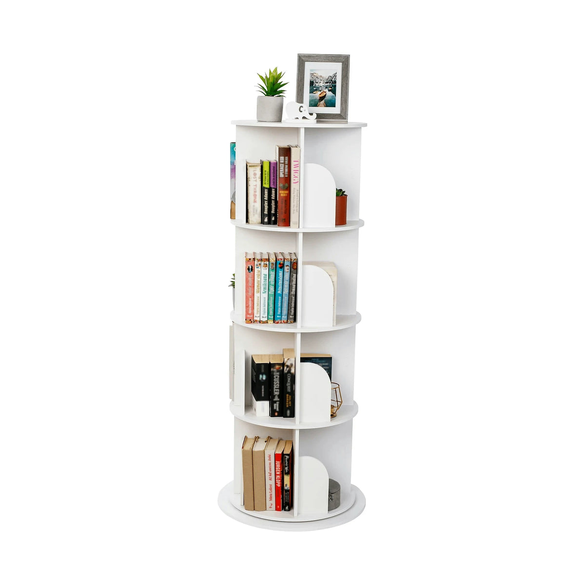 Biblioteca ERION TIP 1, alb, 41x41x127 cm