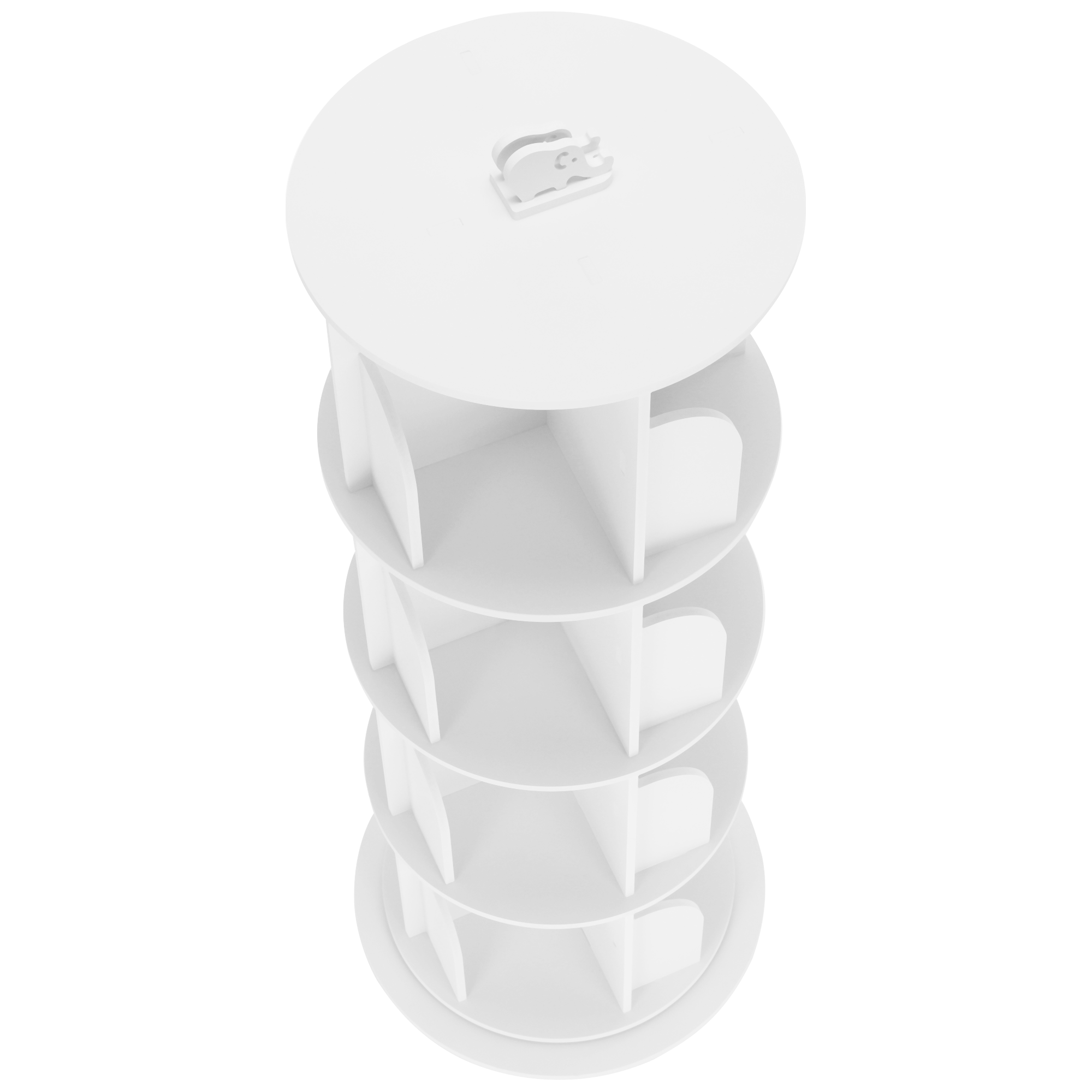 Biblioteca ERION TIP 1, alb, 41x41x127 cm