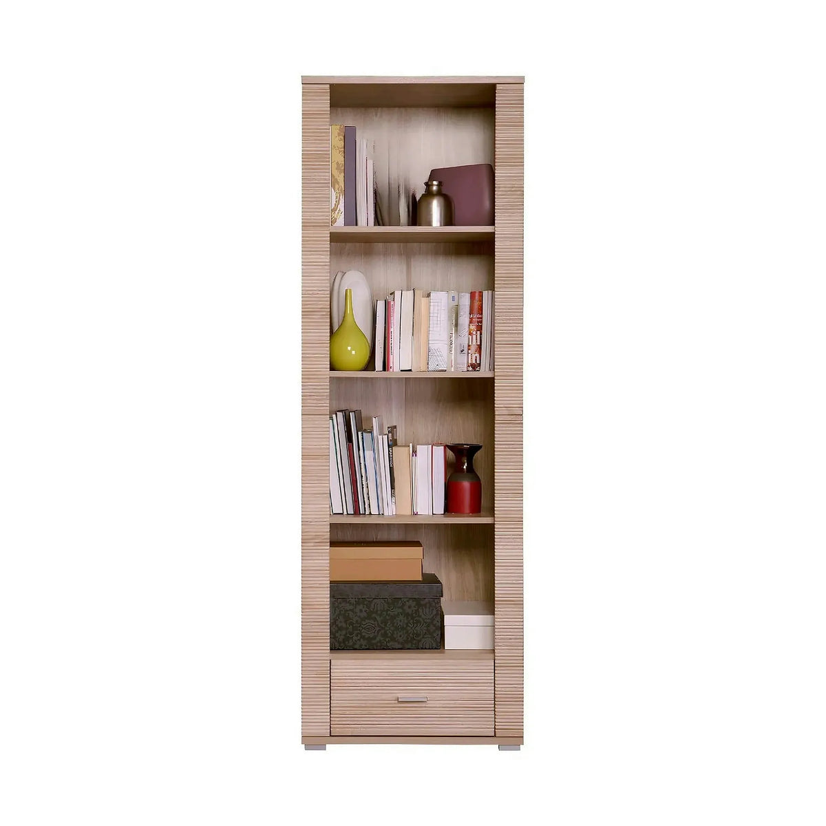 Biblioteca GRAND TIP 6, stejar sonoma, PAL laminat, 63x39x192 cm