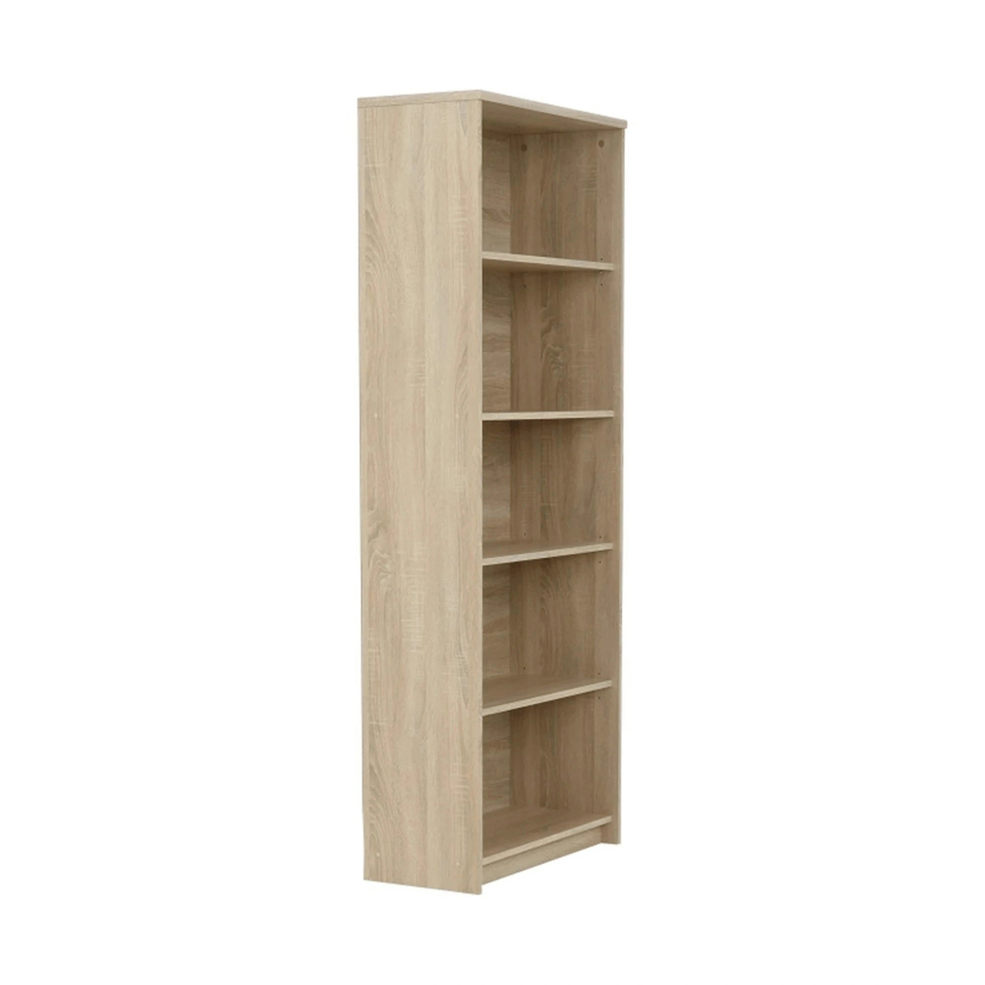 Biblioteca JOHAN 2 NEW 04, stejar sonoma, PAL melaminat, 73x34x186 cm
