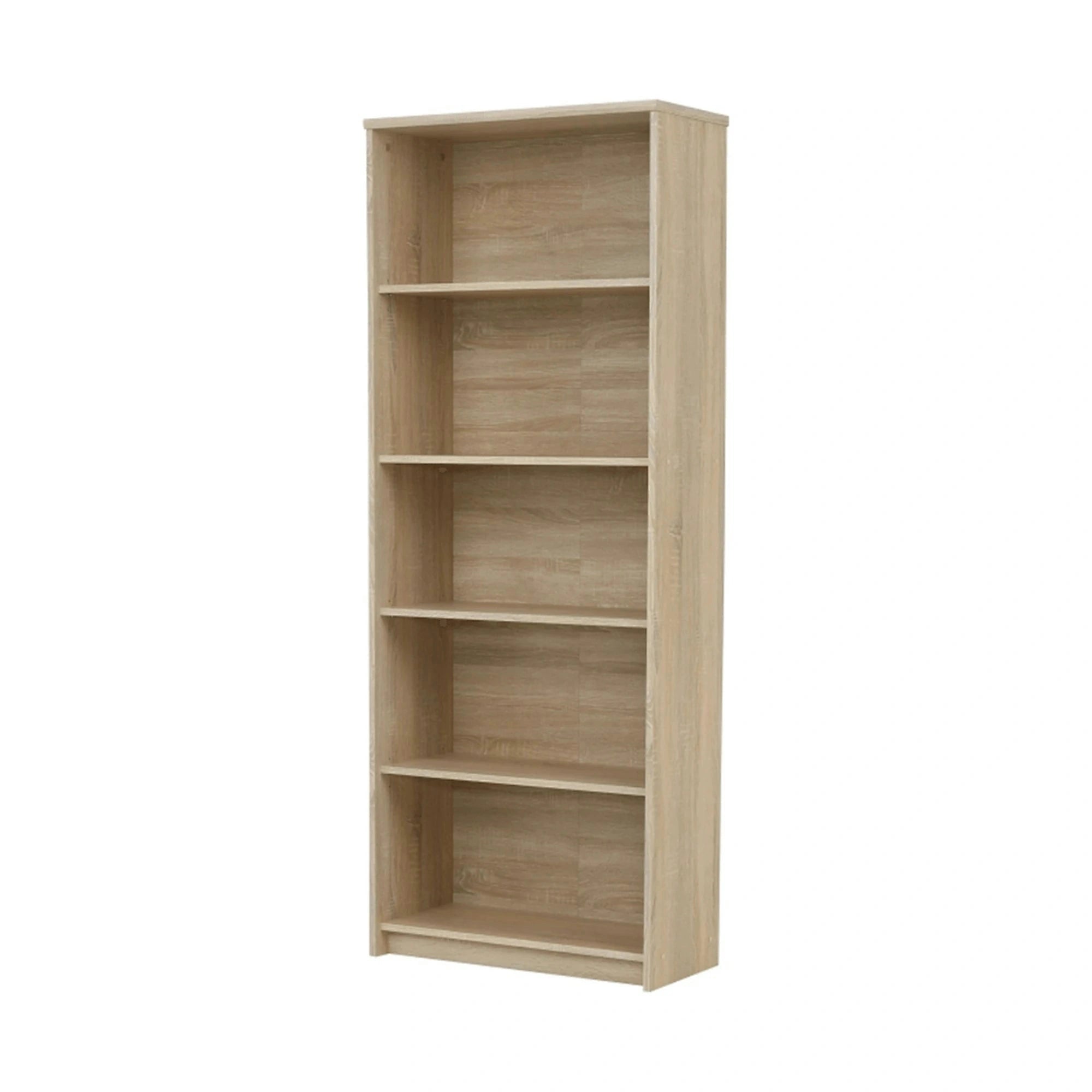 Biblioteca JOHAN 2 NEW 04, stejar sonoma, PAL melaminat, 73x34x186 cm