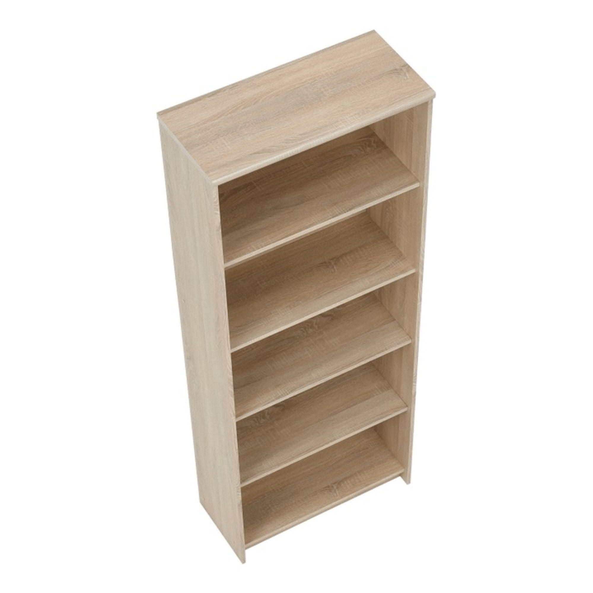 Biblioteca JOHAN 2 NEW 04, stejar sonoma, PAL melaminat, 73x34x186 cm